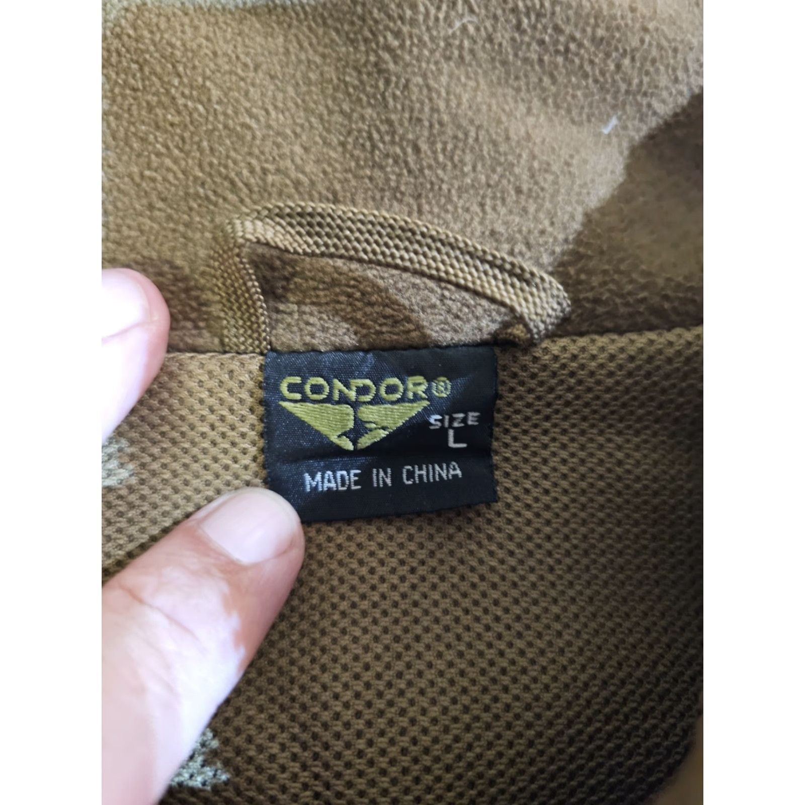 Vintage Condor Phantom Soft Shell Full Zip Desert Tan Military Style Jacket Mens Lg Size US L / EU 52-54 / 3 - 4 Thumbnail