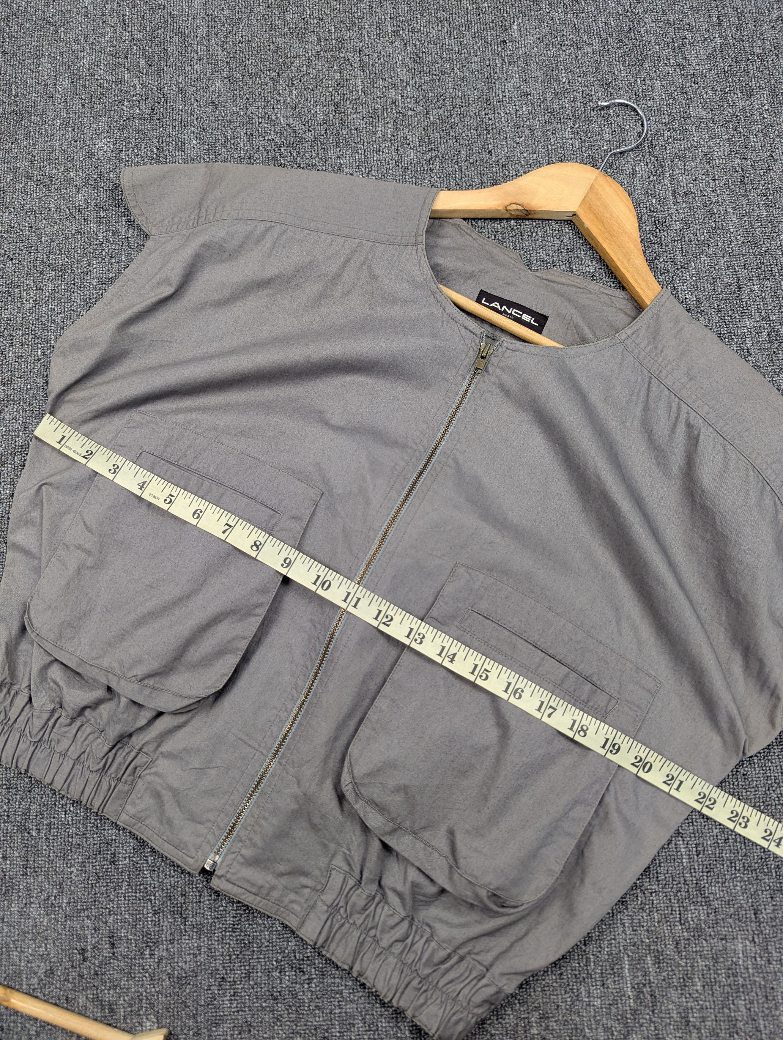 Lancel Vintage Lancel Paris Sleeveless Collarless Utility Vest Size L / US 10 / IT 46 - 13 Thumbnail
