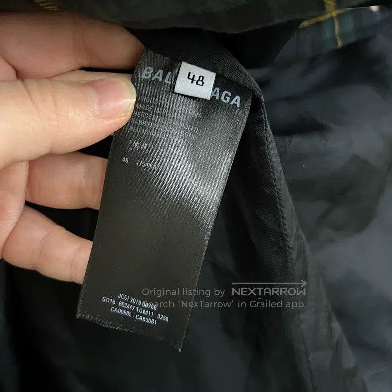 Balenciaga Balenciaga Plaid Letter Embroidered Logo Jacket Size US M / EU 48-50 / 2 - 6 Thumbnail