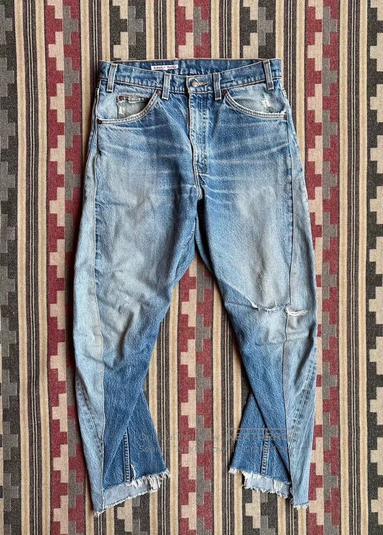 Needles size M Patchwork 3D Cut Machete Jeans