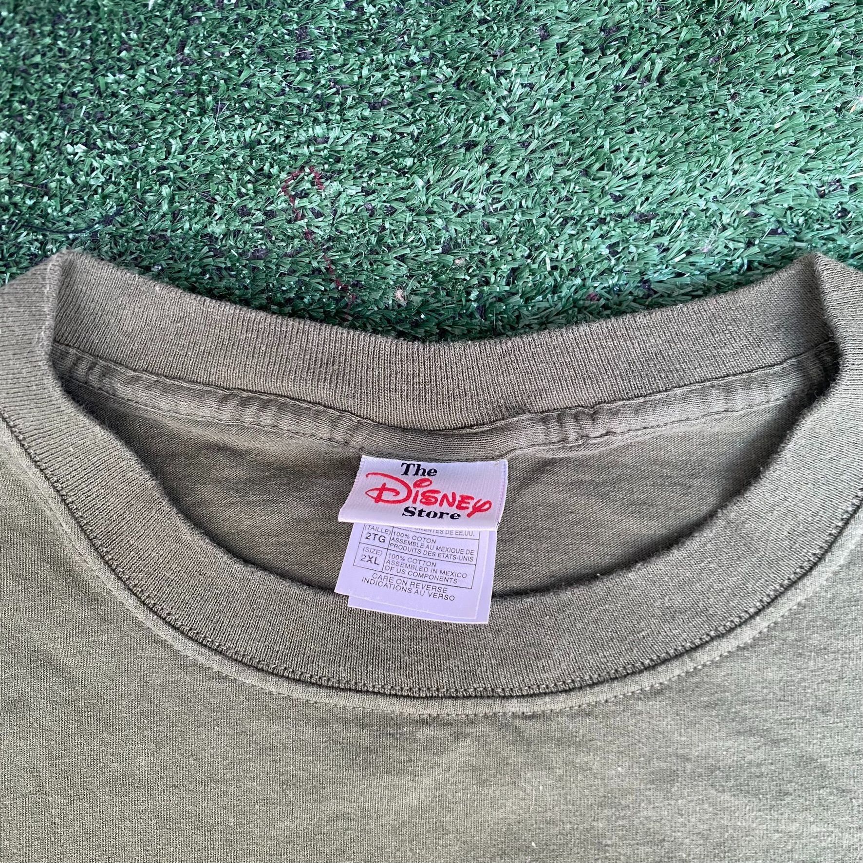 Disney Vintage Y2K Tigger Surf Club T-Shirt Olive Green Sun Faded Size US XXL / EU 58 / 5 - 7 Thumbnail