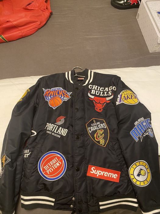 Supreme nike nba on sale jacket