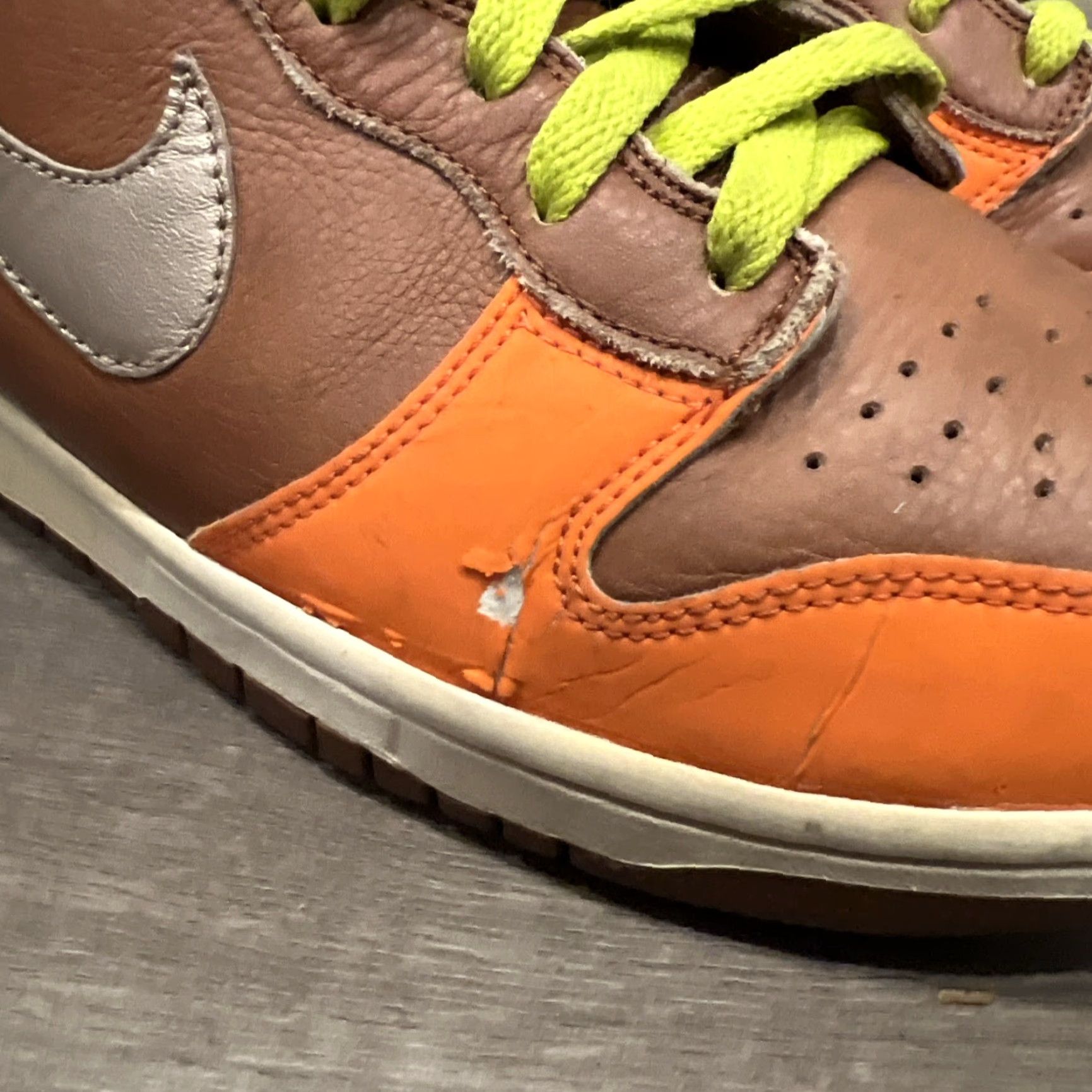 Nike Nike Dunk High Premium Orange Sneaker Men 11 Orange 312786-891 Sneaker 90s Basketball Mens Shoes Size US 11 / EU 44 - 2 Thumbnail