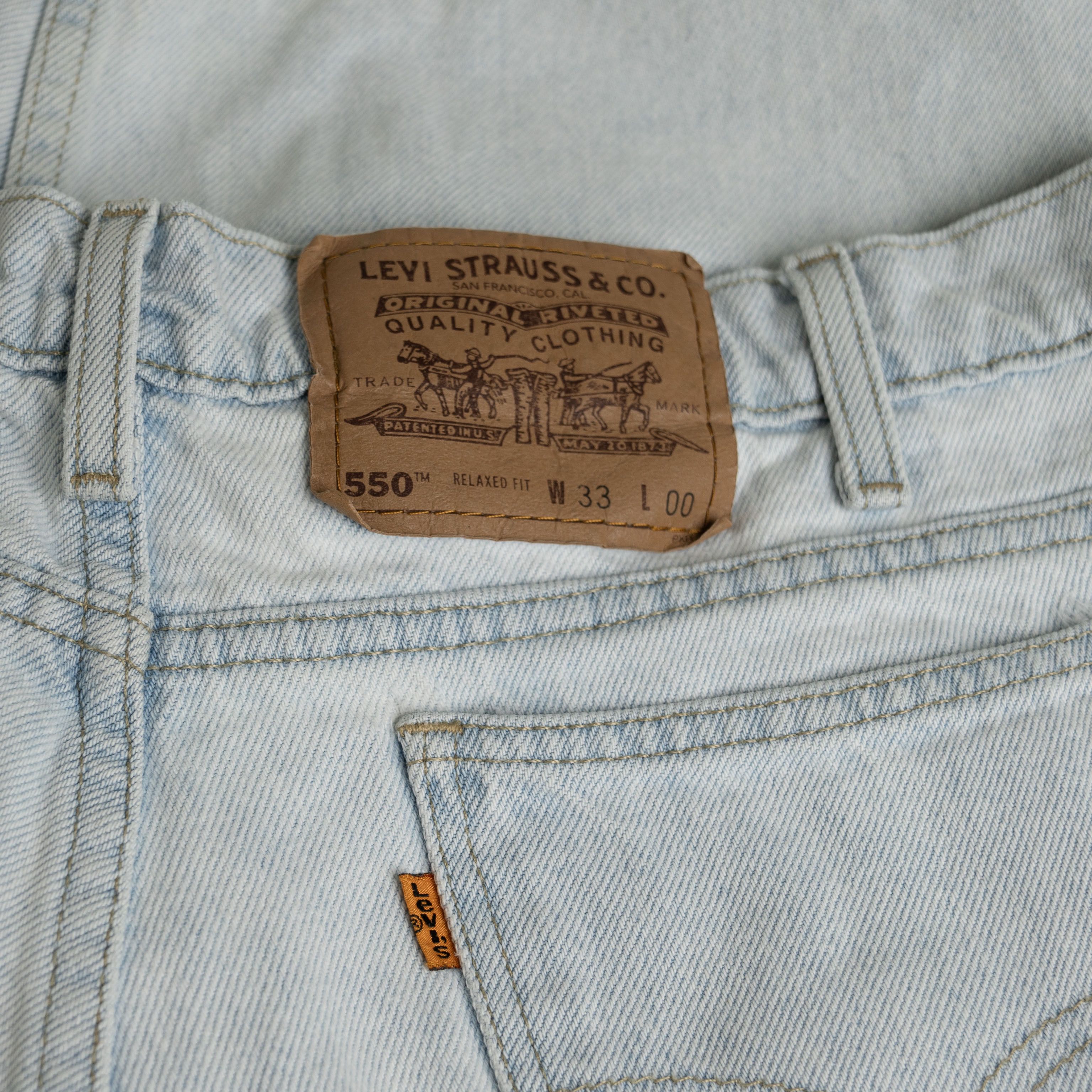 Levi's Vintage 1994 Levi's 550 Orange Tab Made in Guatemala Size US 33 - 3 Thumbnail