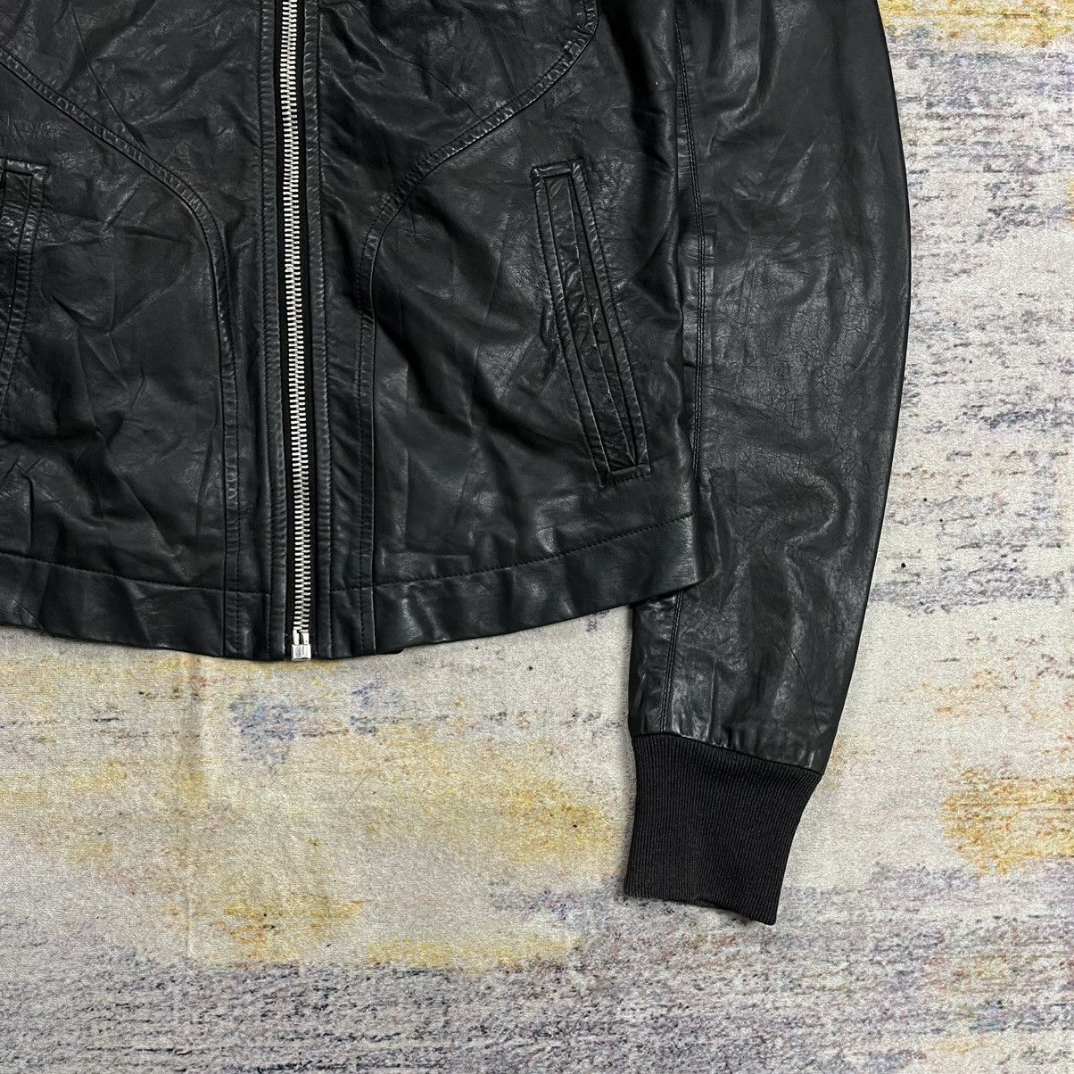 Rick Owens Rick owens high neck leather jacket Size US S / EU 44-46 / 1 - 6 Thumbnail