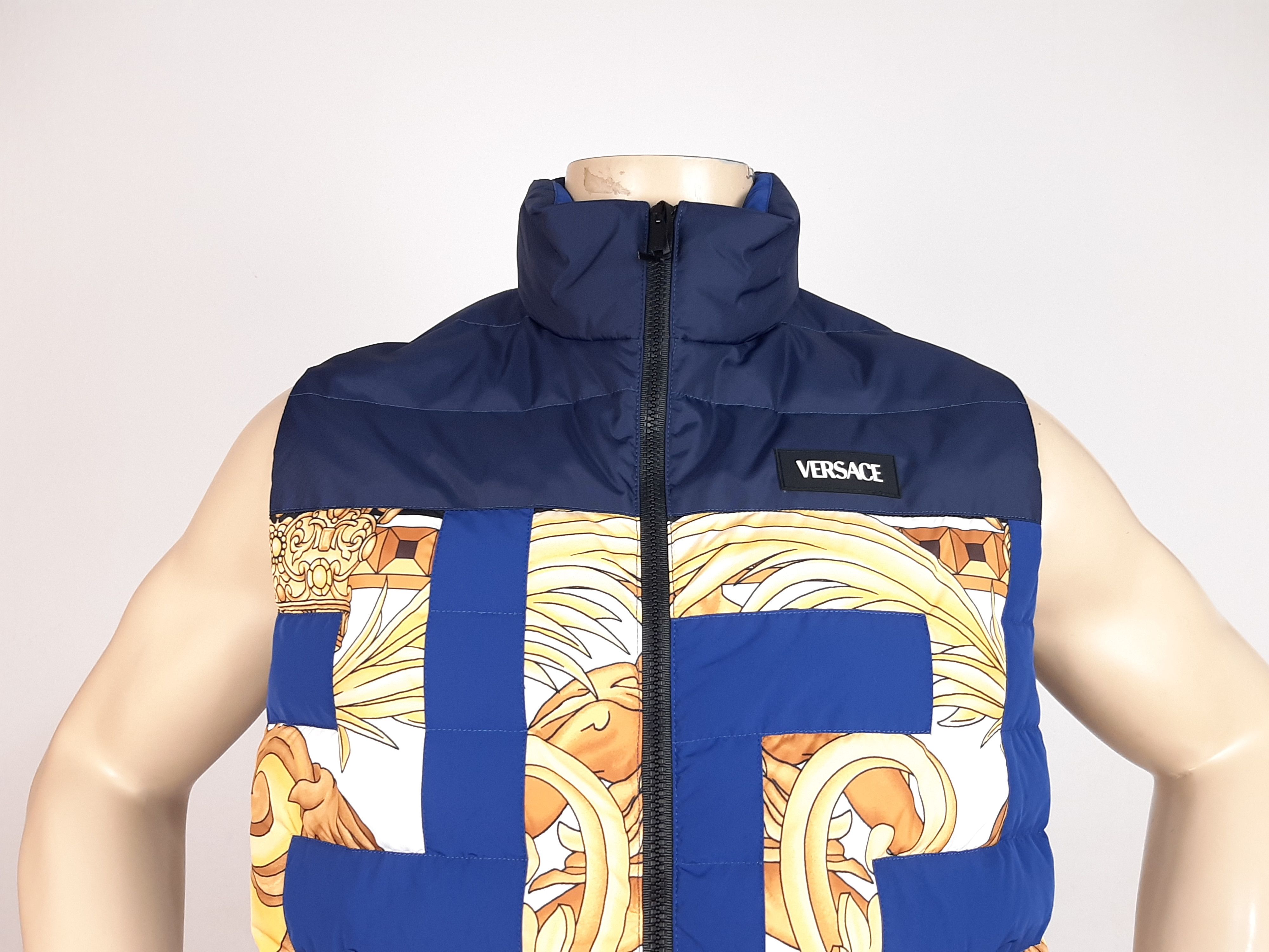 Versace Versace Greca Print Vest Blue Men's Size IT 50 Slim Size US M / EU 48-50 / 2 - 5 Thumbnail