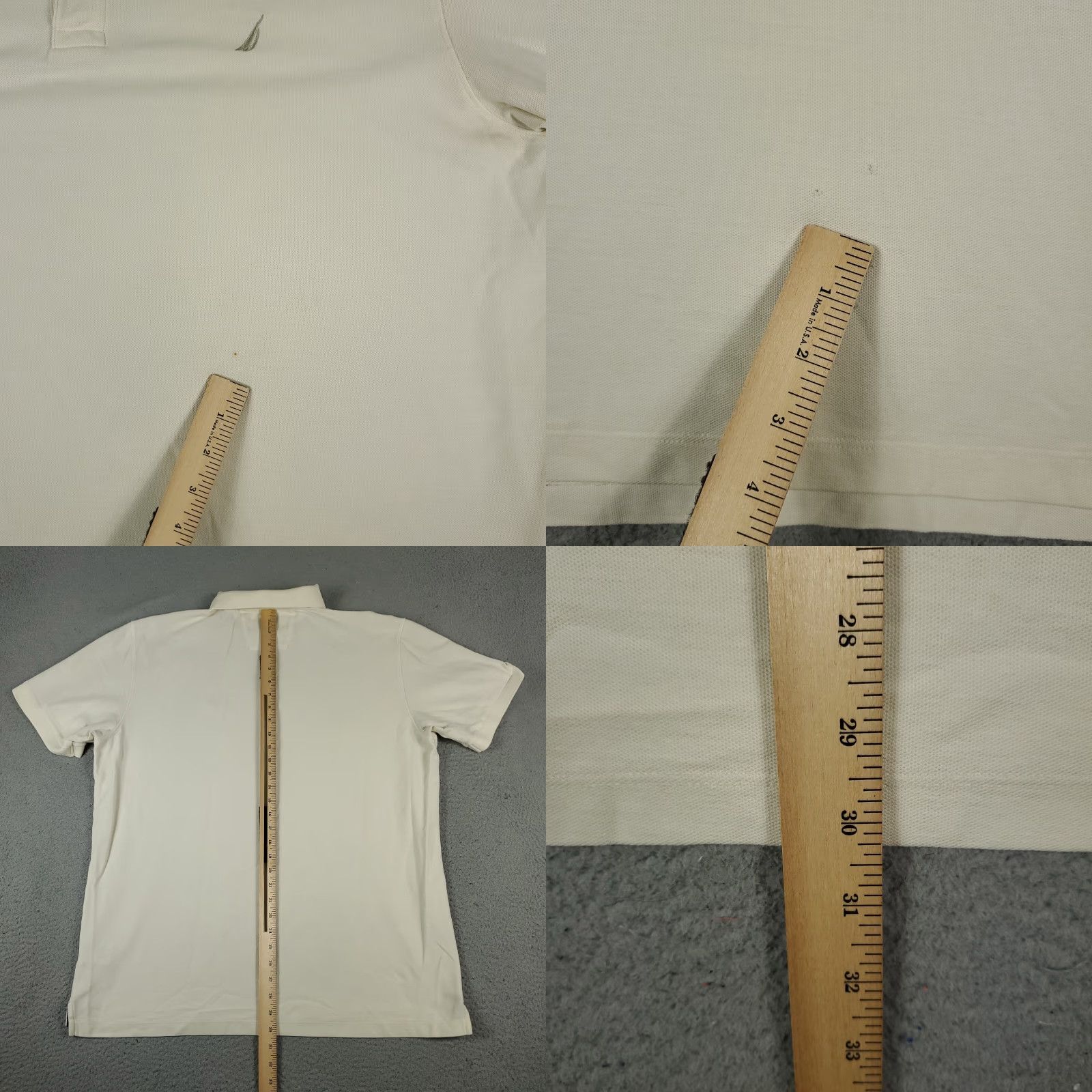 Nautica Nautica Polo Shirt Mens 2XL Ivory Casual Short Sleeve Adult Shirt Polo Ivory Nautica 2XL Mens Size US XXL / EU 58 / 5 - 8 Thumbnail