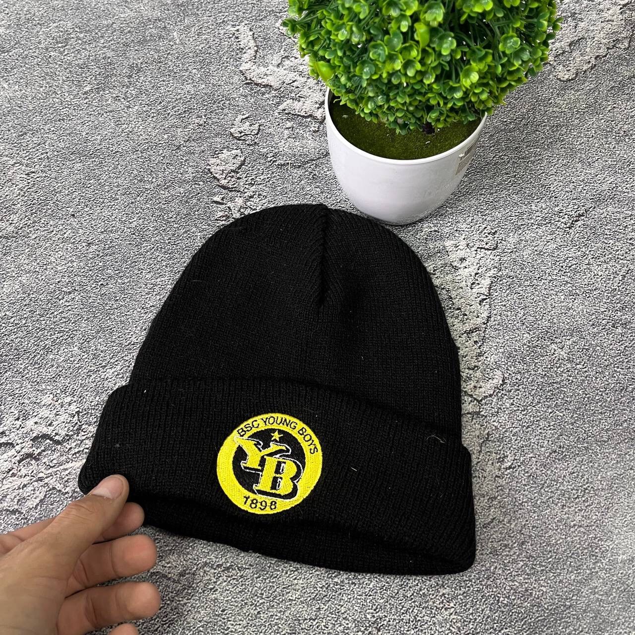 Vintage YB Beanie Logo BSC Young Boys Black AG UniSex Hat Size ONE SIZE - 5 Thumbnail