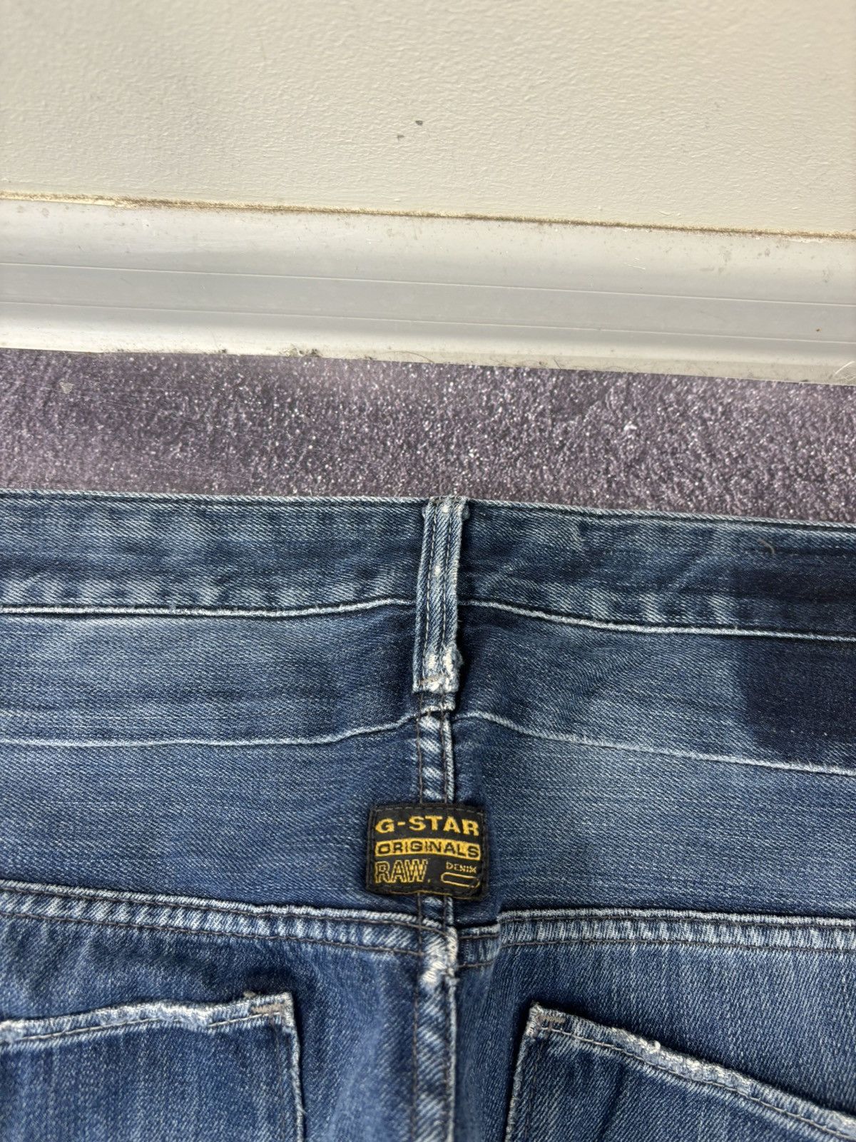 G-Star Vintage G-Star Raw Faded Blue Avant Garde Denim Baggy Jeans Size US 38 / EU 54 - 21 Thumbnail