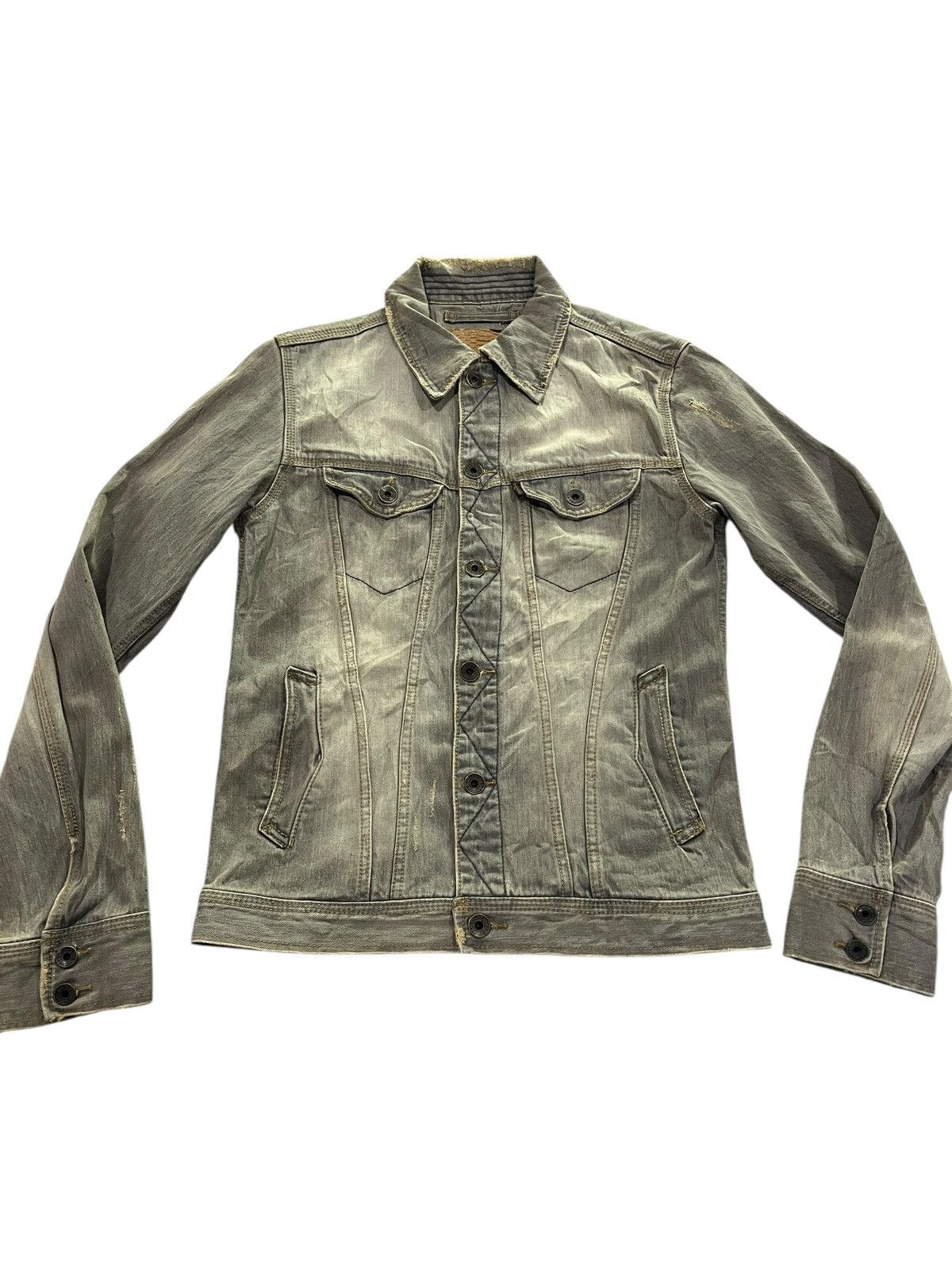 Japanese Brand GENUINE VINTAGE GOA DISTRESS FASHION DENIM JACKET