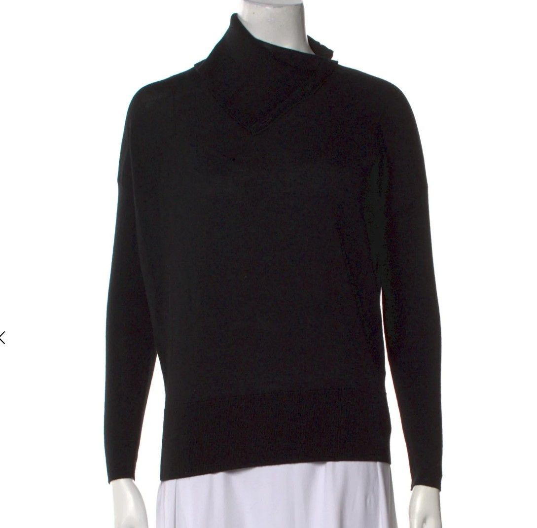 Allsaints Wool Turtleneck Sweater Long Sleeve Black Size S / US 4 / IT 40 - 5 Thumbnail
