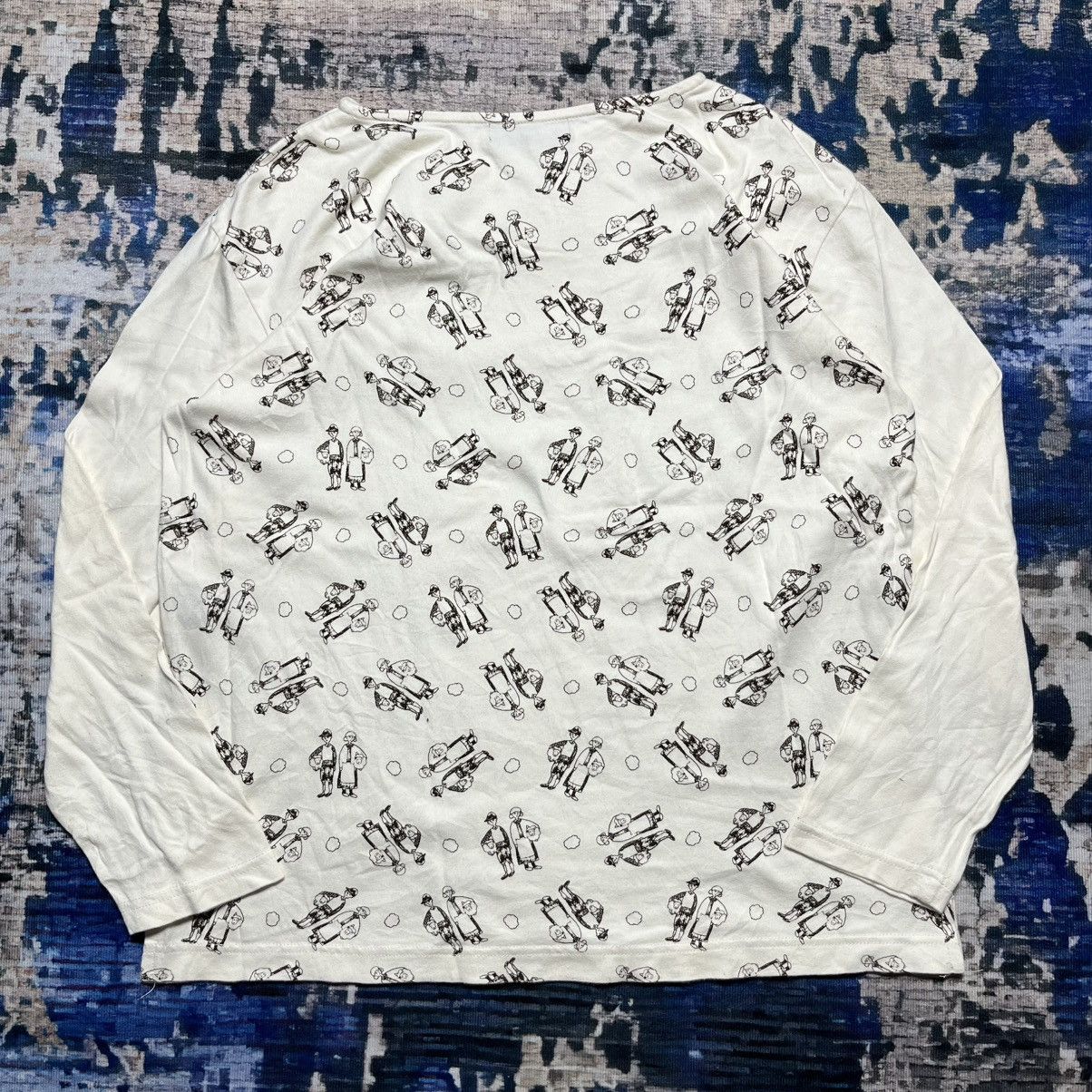 Ne-Net Ne-Net By issey Miyake Full Print Long Sleeve Tee Size US XL / EU 56 / 4 - 2 Thumbnail