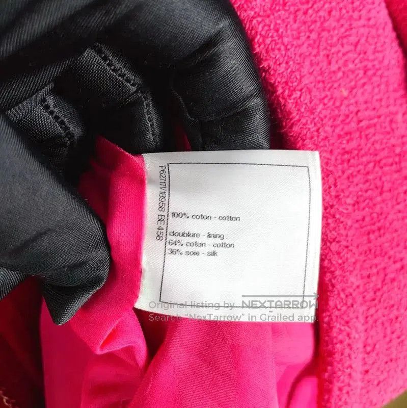 Chanel Chanel Pink Cotton Women's Jacket . Size M / US 6-8 / IT 42-44 - 9 Thumbnail