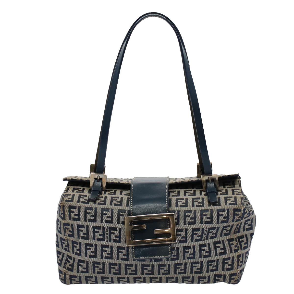 image of Fendi Mamma Baguette Handbag in Blue, Women's