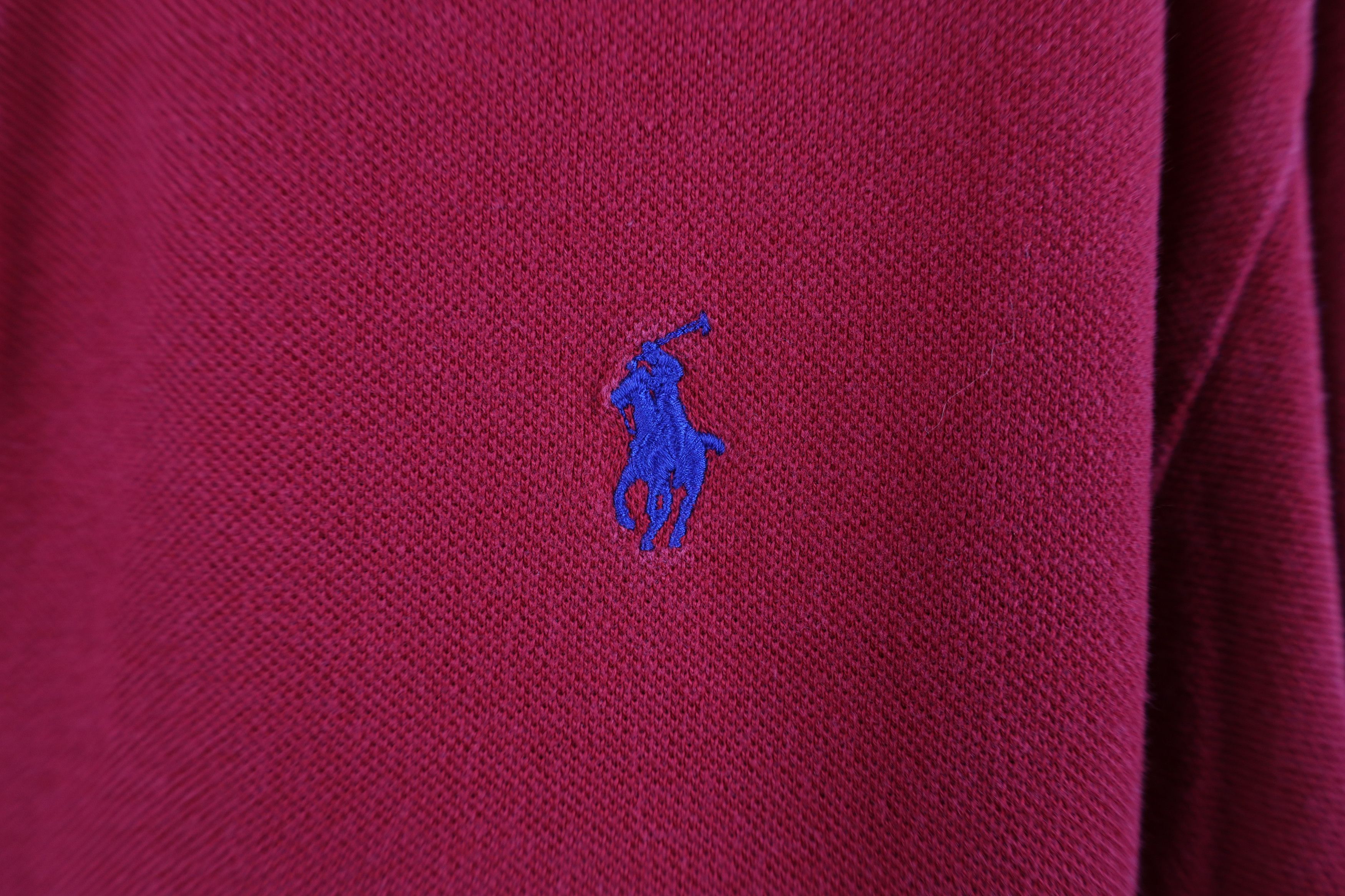 Ralph Lauren Vintage 90s Ralph Lauren Pique Cotton Long Sleeve Rugby Polo Size US L / EU 52-54 / 3 - 4 Thumbnail