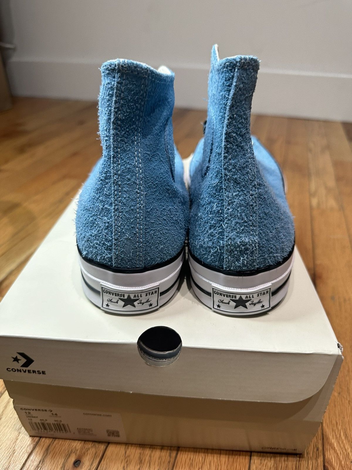 Converse × Stussy Converse x Stussy Chuck 70 High Top Sneakers 'Sky Blue' Size US 12 / EU 45 - 2 Thumbnail