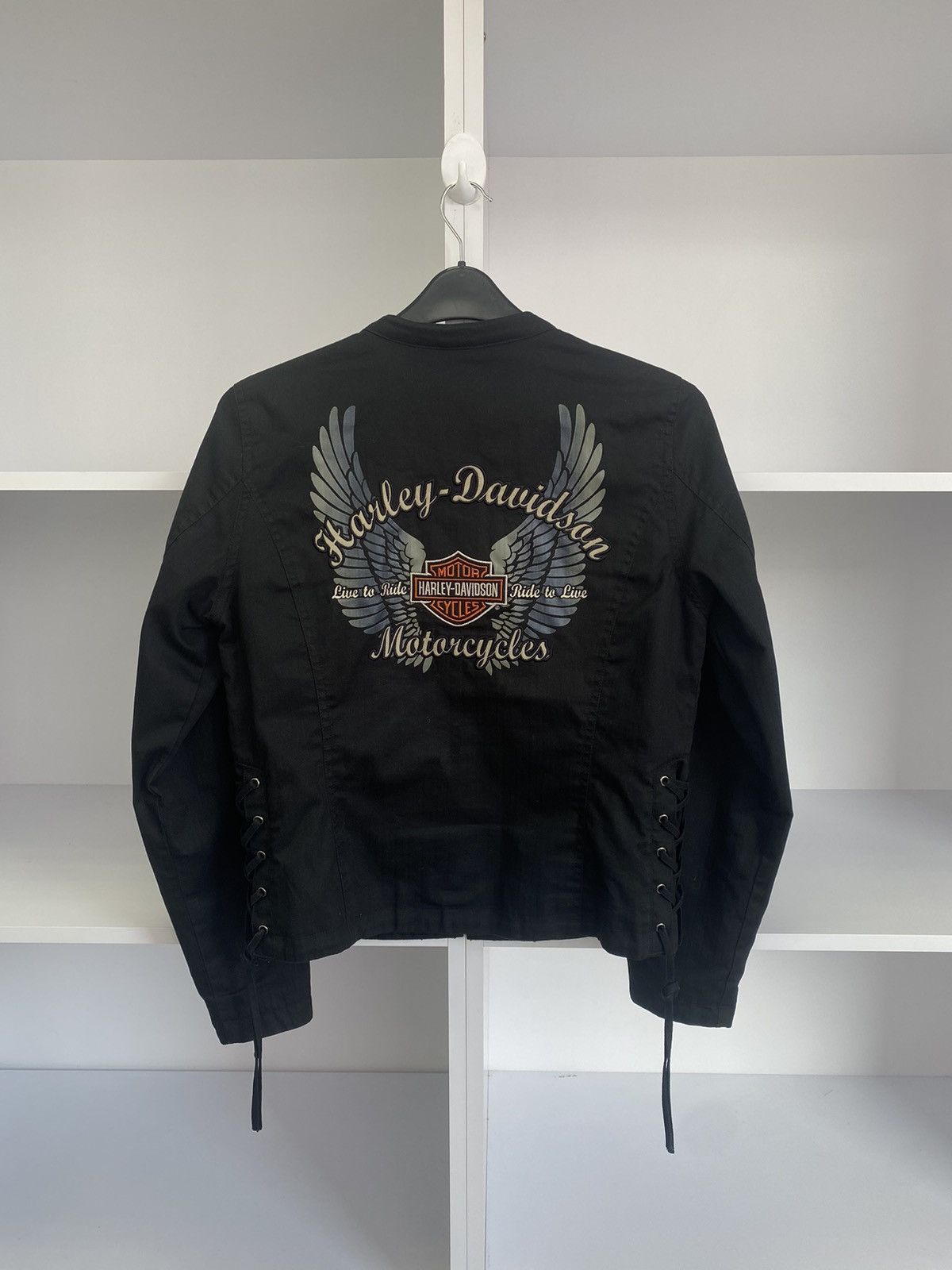 Harley Davidson × Vintage Vintage Harley-Davidson Motorcycles Big Logo Women’s Jacket Size M / US 6-8 / IT 42-44 - 1 Thumbnail
