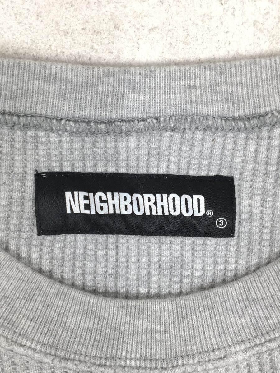 Sweatshirt Long sleeve Cotton Plain Crewneck Pullover Gray