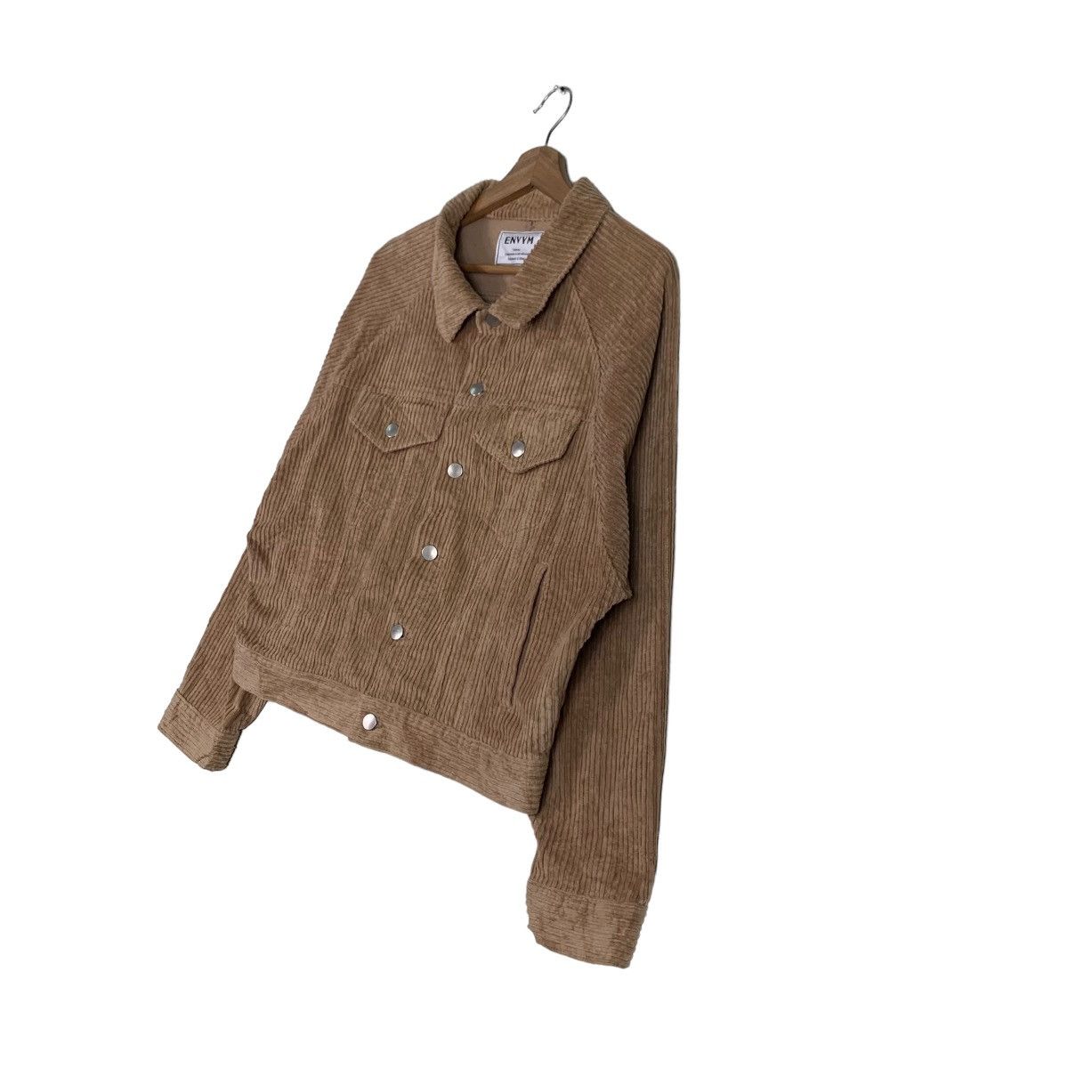 Japanese Brand ENVYM Corduroy Crop Jacket #0102-C6 Size US M / EU 48-50 / 2 - 2 Thumbnail