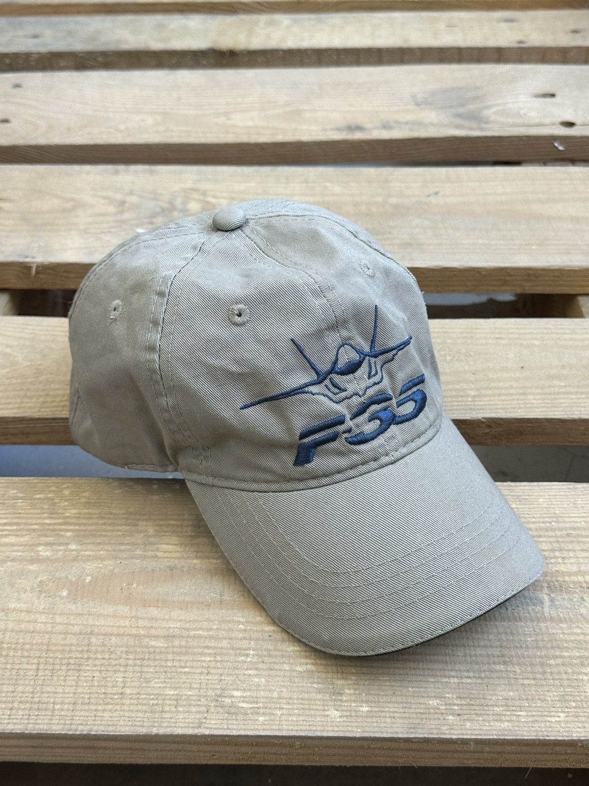 Vintage Vintage F35 Fighter Jet Khaki Cap Size ONE SIZE - 4 Thumbnail