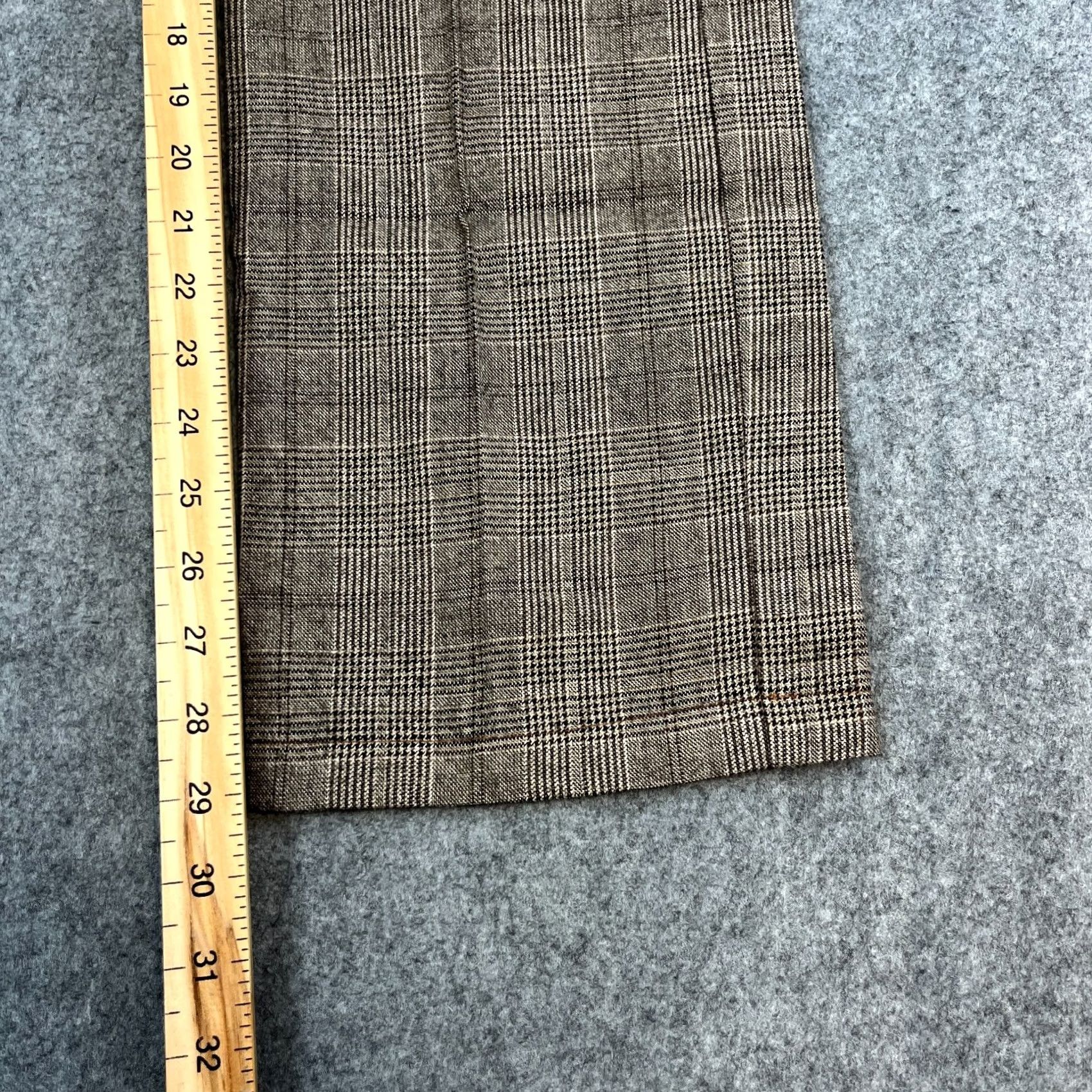 Armani Armani Mens Wool Trousers Pants Straight 32 Grey Check Plaid Jeans Regular Size US 32 / EU 48 - 4 Thumbnail