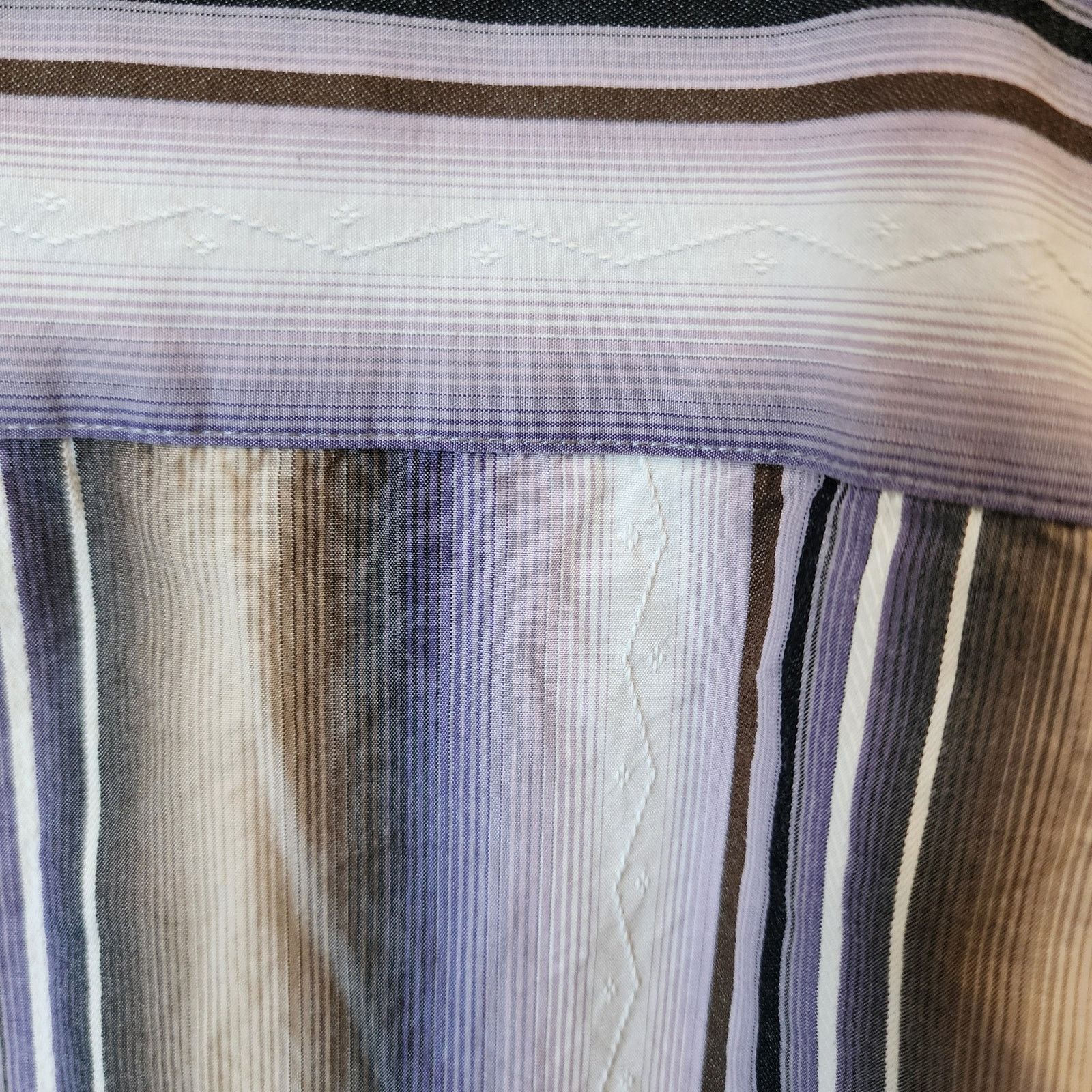 Tommy Bahama Tommy Bahama Men's XL Striped Shirt Cotton Silk Blend Size US XL / EU 56 / 4 - 5 Thumbnail