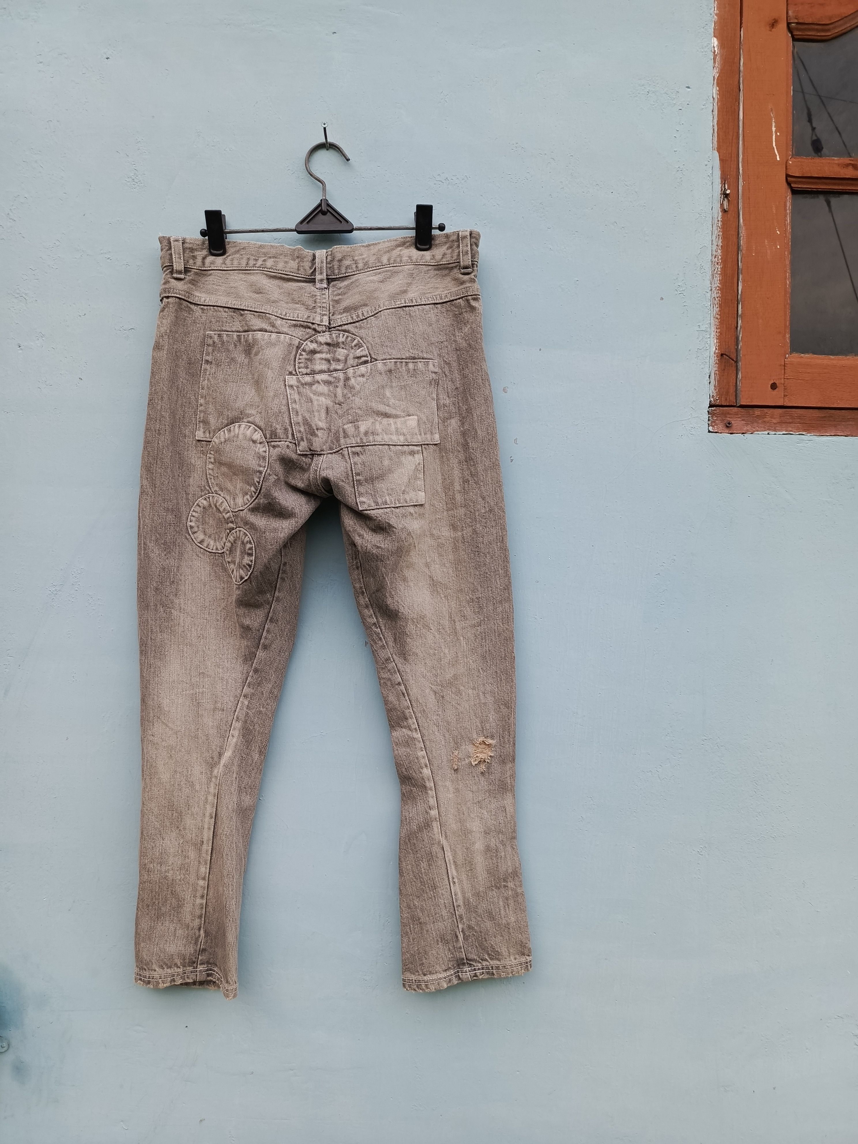 Japanese Brand Distressed denim candy stripper japanesebrand Size 26" / US 2 / IT 38 - 5 Thumbnail