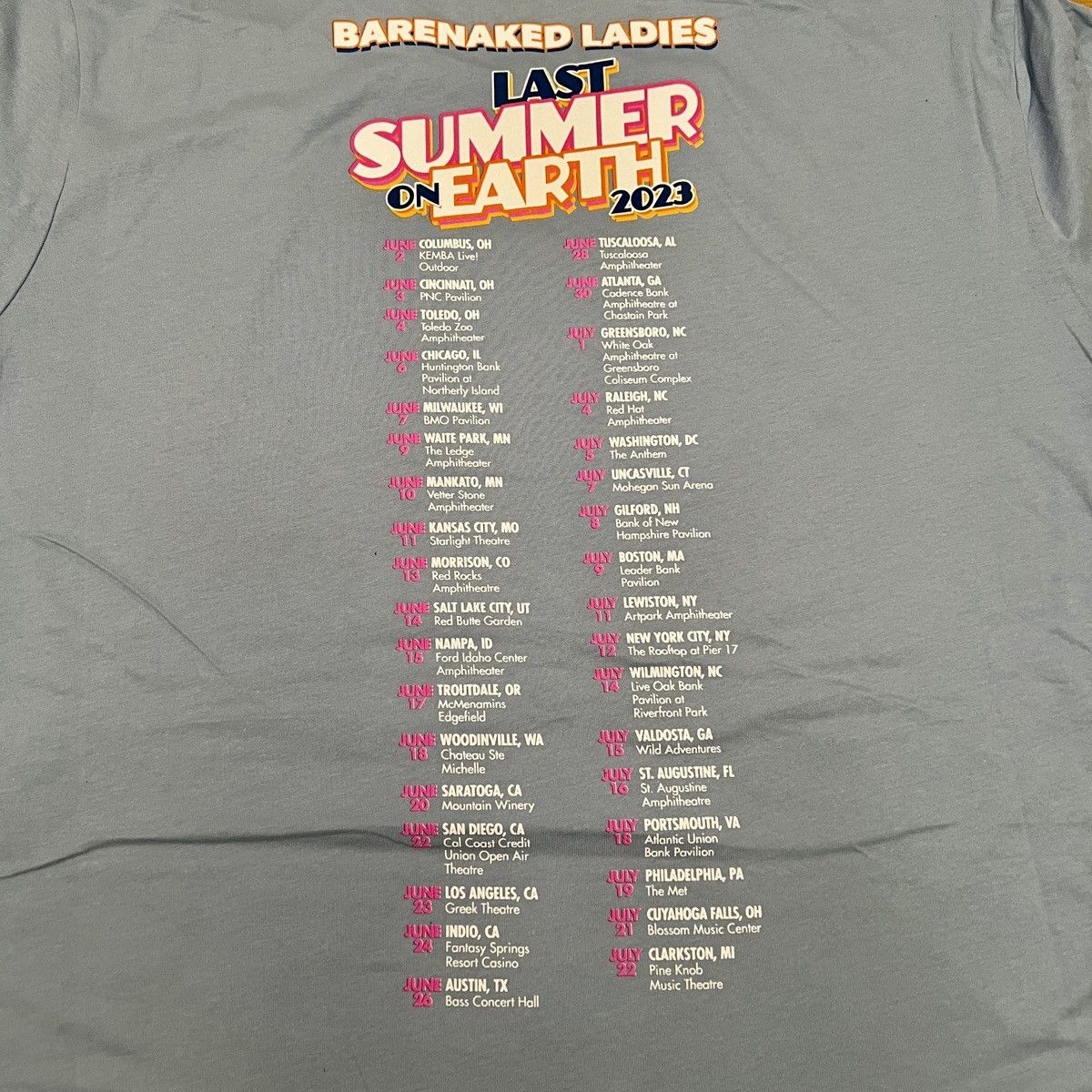 Canvas Barenaked Ladies 2023 Tour T-Shirt Last Summer On Earth Size US XXL / EU 58 / 5 - 4 Thumbnail
