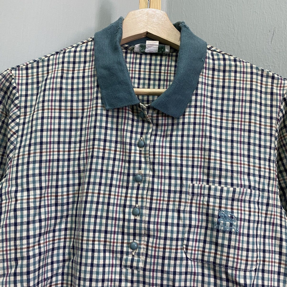 Burberry Vintage 80s Burberrys Nova Check Pullover Polo Banded Waist Size US L / EU 52-54 / 3 - 12 Thumbnail