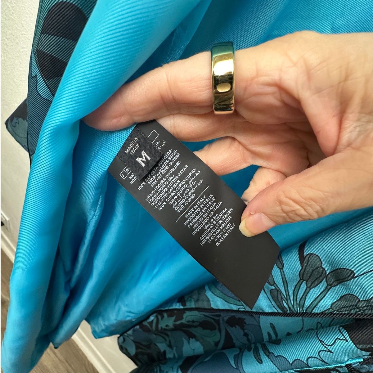 Tom Ford Tom Ford Floral Silk Twill Robe Blue/Teal Men M Tassel Belt Size US M / EU 48-50 / 2 - 18 Thumbnail