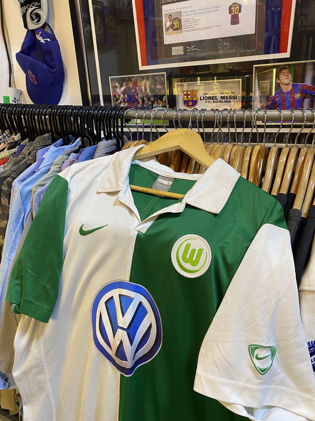 Nike Y2K Nike Wolfsburg Home Size US L / EU 52-54 / 3 - 2 Thumbnail
