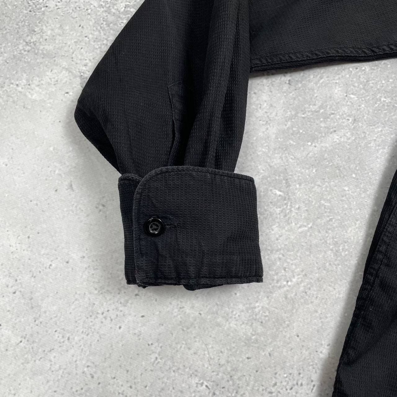 Kenzo × Vintage Vintage Kenzo Homme Nehru Collar LS Button-Up Shirt Black 39 Size US M / EU 48-50 / 2 - 19 Thumbnail