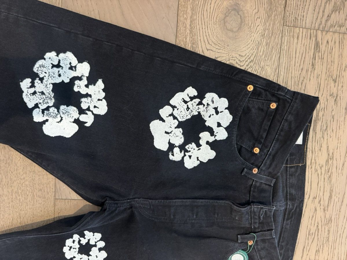 DENIM TEARS × Levi's Denim Tears Cotton Wreath Levi’s 501 – Black (W32) Size US 32 / EU 48 - 14 Thumbnail
