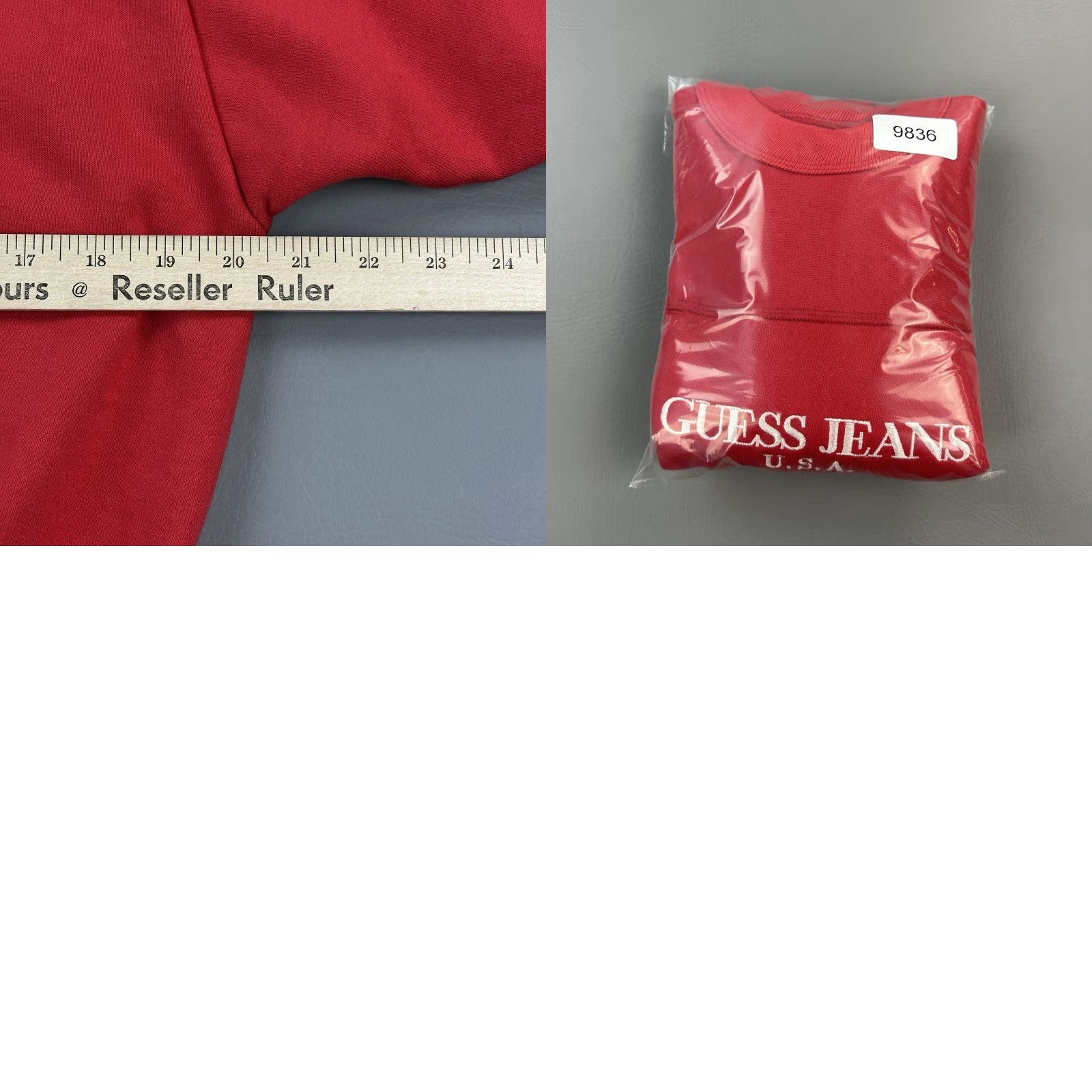 Guess VINTAGE Guess Georges Marciano Sweatshirt Womens Large Red Crewneck Pullover USA Size L / US 10 / IT 46 - 9 Thumbnail