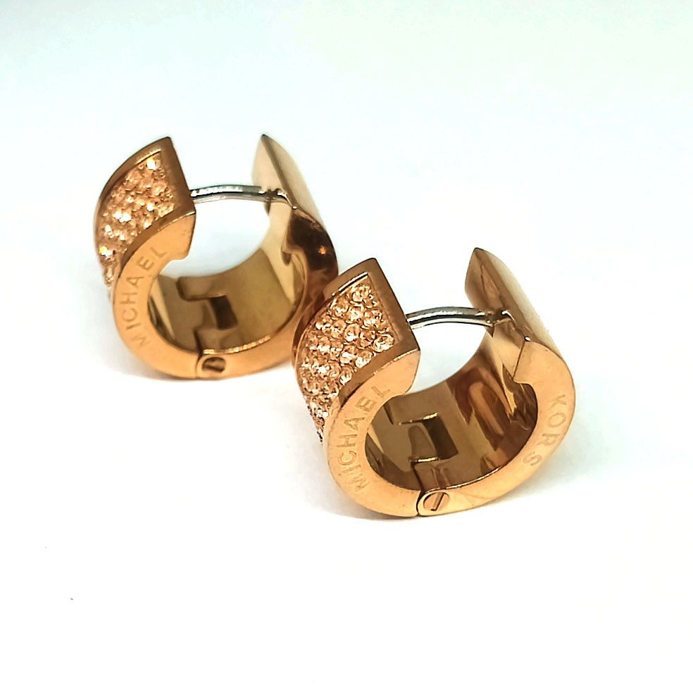 Michael Kors Michael Kors earrings, gold tone, with crystals Size ONE SIZE - 4 Thumbnail