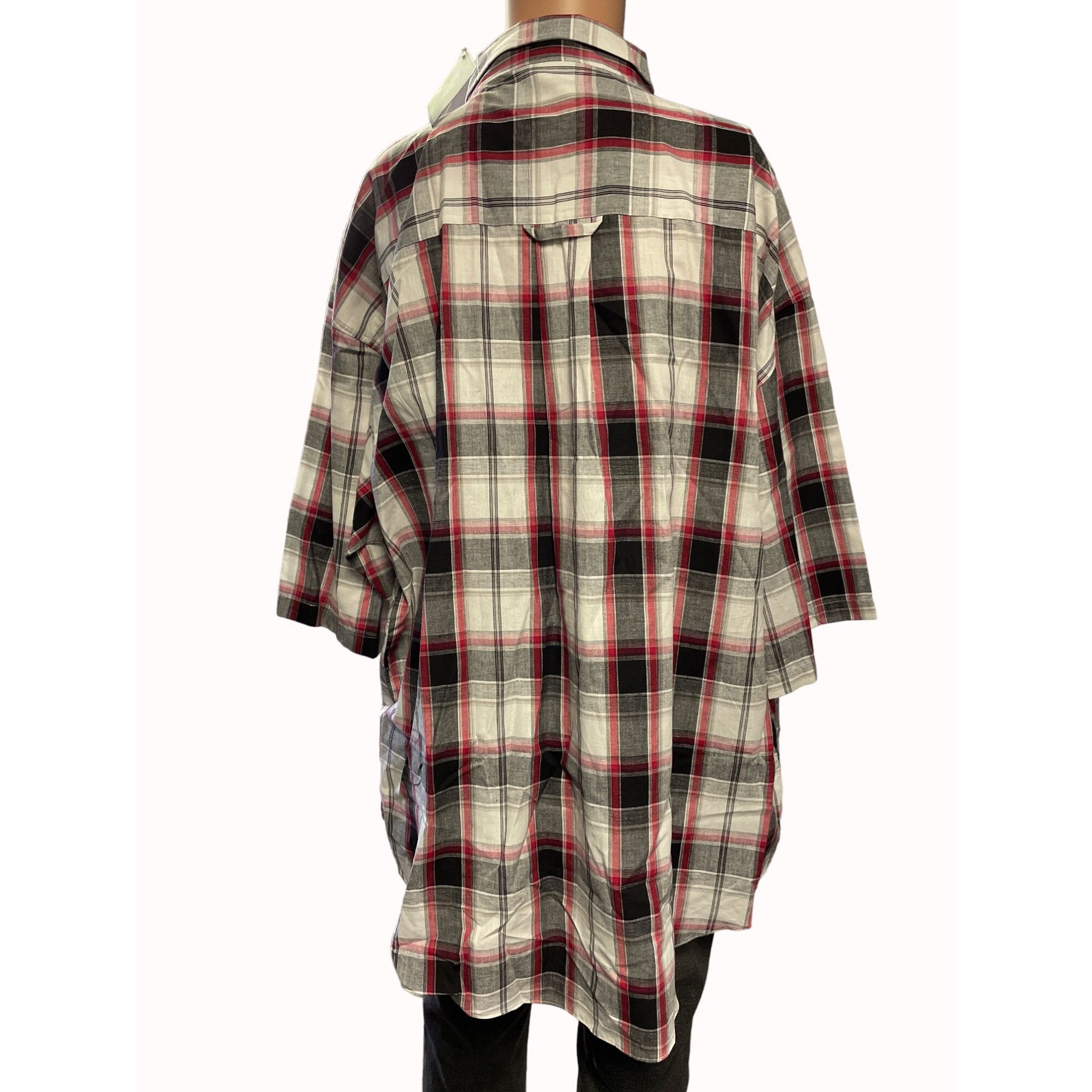 Other Raider Men's Red Multi Checkered Button Up Shirt Short Sleev Size US XXL / EU 58 / 5 - 2 Thumbnail