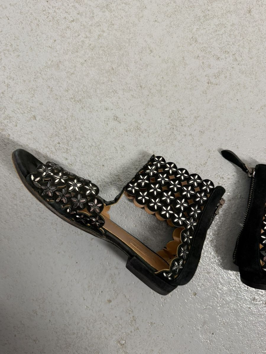 Alaia Alaïla Black Suede Gladiator Sandals Size US 7 / IT 37 - 10 Thumbnail