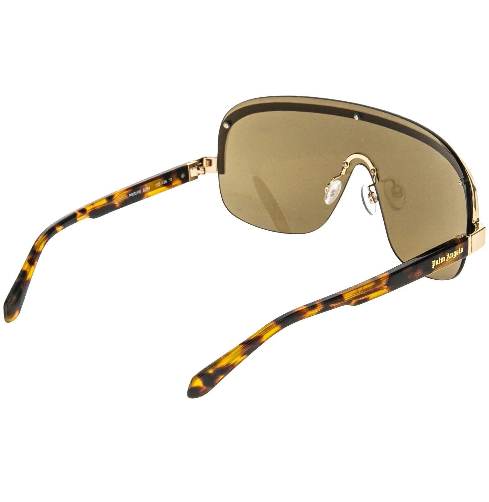 Palm Angels PALM ANGELS PERI10I 10I KING Brown Havana Mask Unisex Size ONE SIZE - 9 Thumbnail