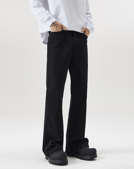 Japanese Brand × Jean Black Vintage Stretch Slim-Fit Bootcut Jeans Size US 32 / EU 48 - 2 Thumbnail