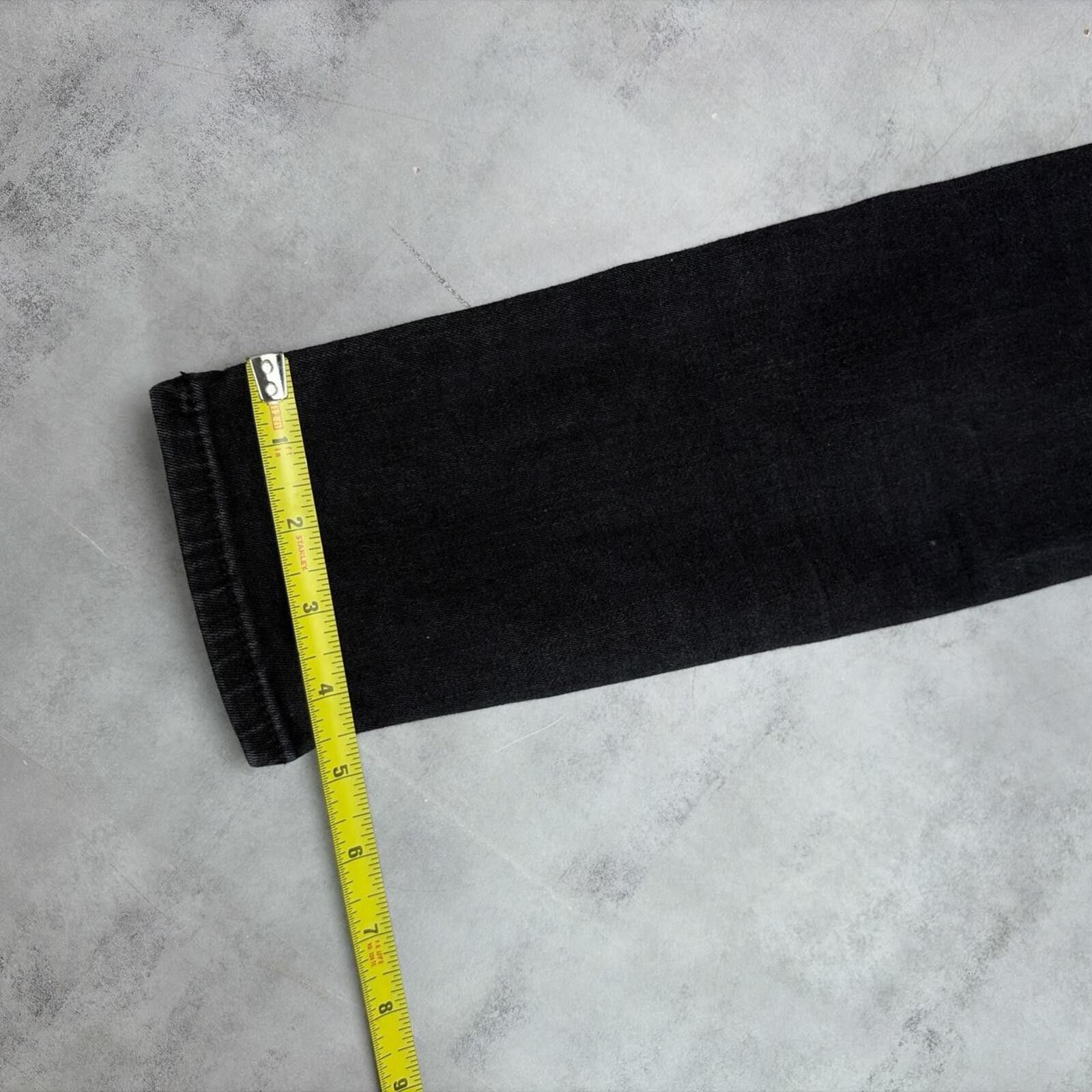 True Religion Y2K Black True Religion Grunge Gothic Skinny Denim Jeans Size 30" / US 8 / IT 44 - 7 Thumbnail