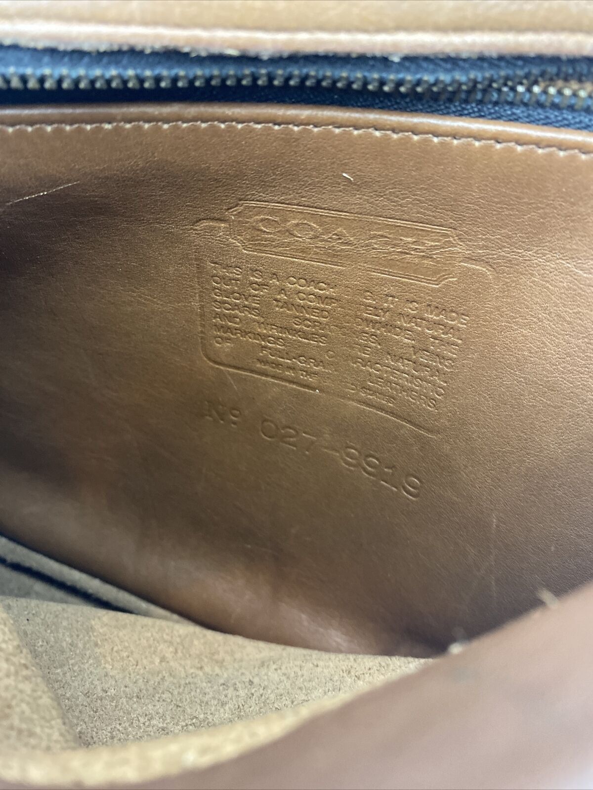 Coach Vintage 90s Coach Bag Leather Side Cross Body USA O27-9919 Size ONE SIZE - 5 Thumbnail