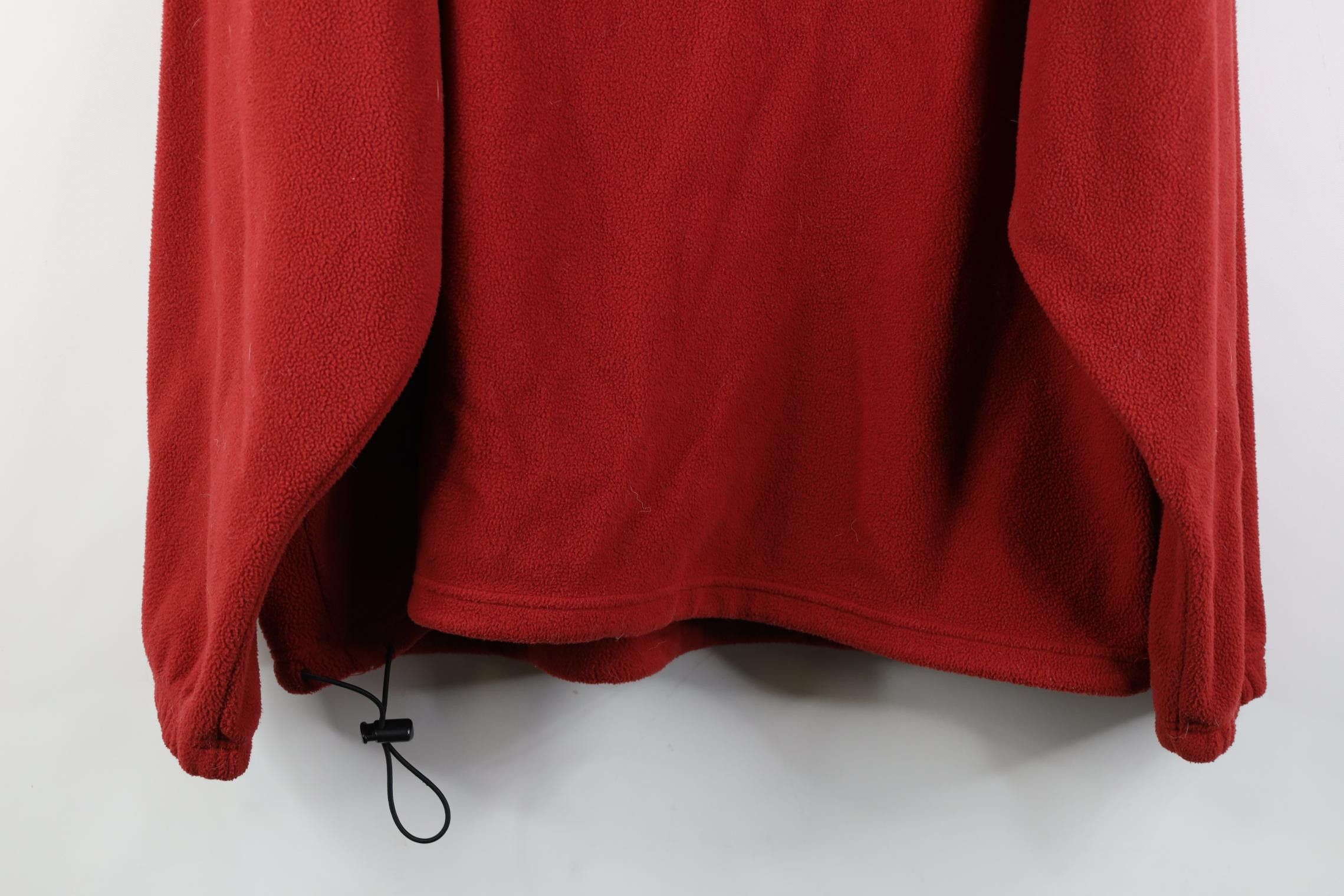 Cabelas Vintage 90s Cabelas 1/4 Zip Fleece Hoodie Sweatshirt Red Size US L / EU 52-54 / 3 - 13 Thumbnail