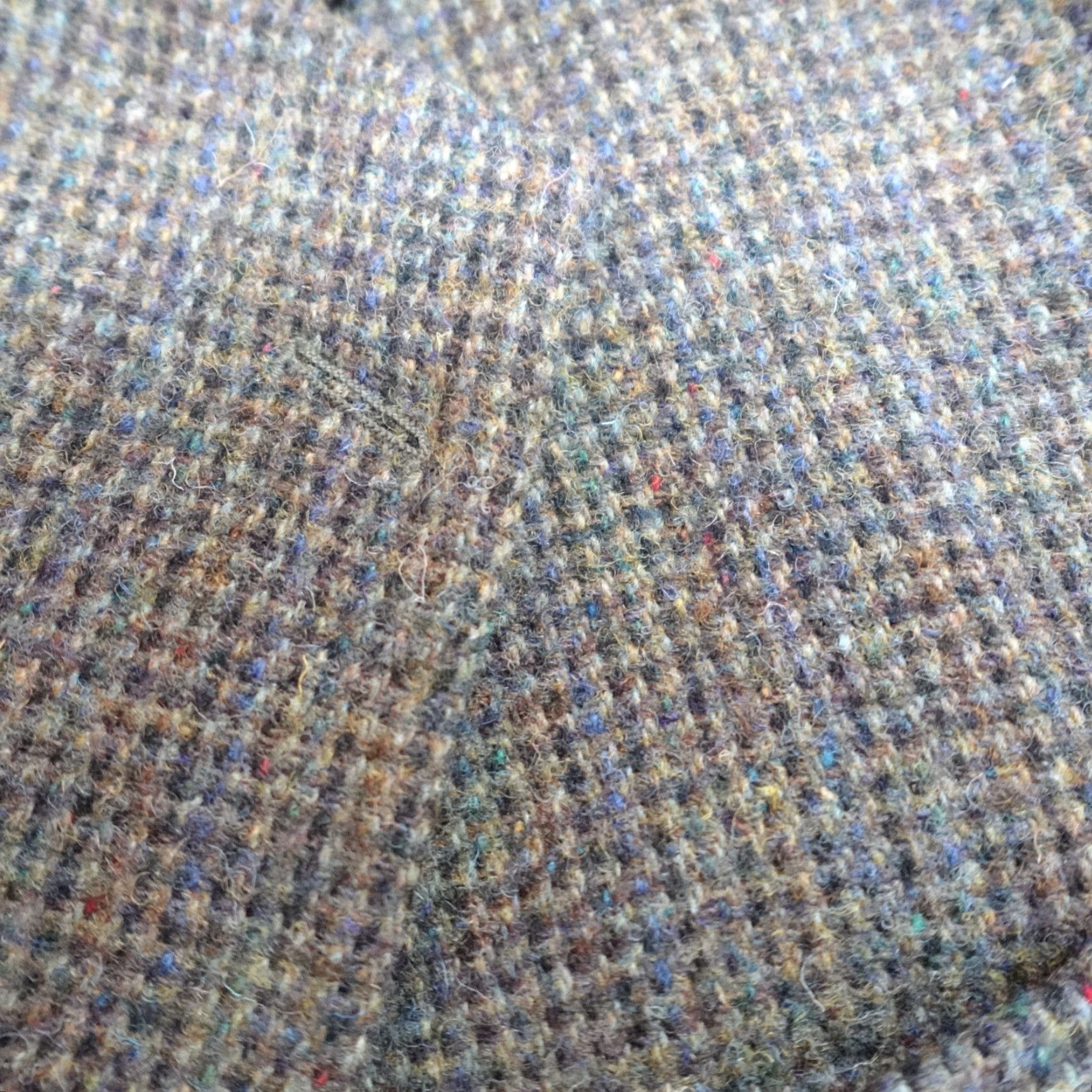 Harris Tweed Harris Tweed Sport Coat 42R Green Brown Wool Patch Pockets Blazer Men Notch Lapel Two-Button Single-Breasted Vintage? No Size 42R - 3 Thumbnail