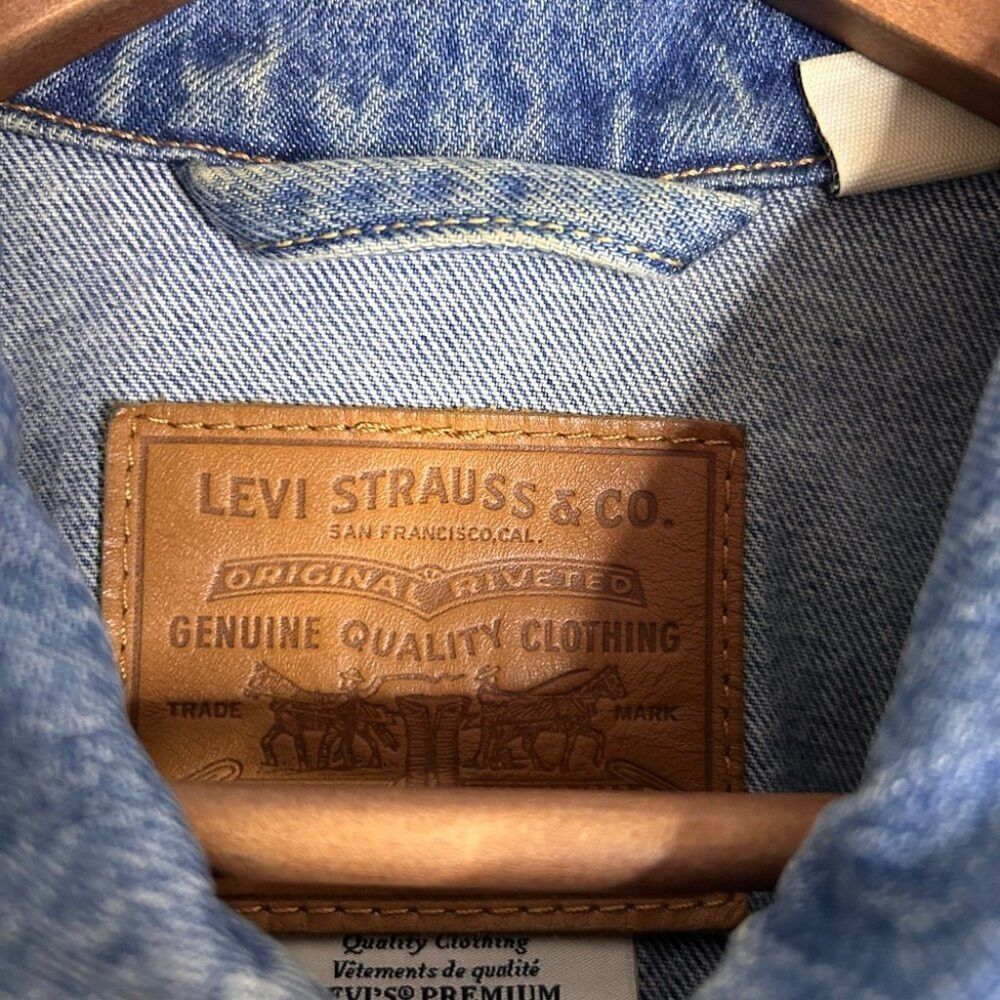 Levi's Men’s Blue Levi’s Denim Jean Jacket with Zipper Size Medium Size US L / EU 52-54 / 3 - 4 Thumbnail