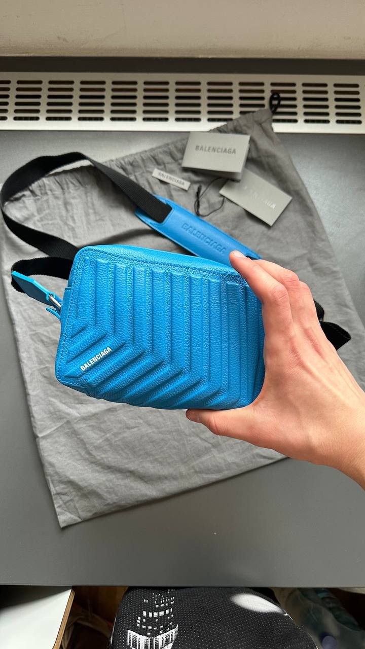 Balenciaga Balenciaga Car Camera Bag Blue Size ONE SIZE - 2 Thumbnail