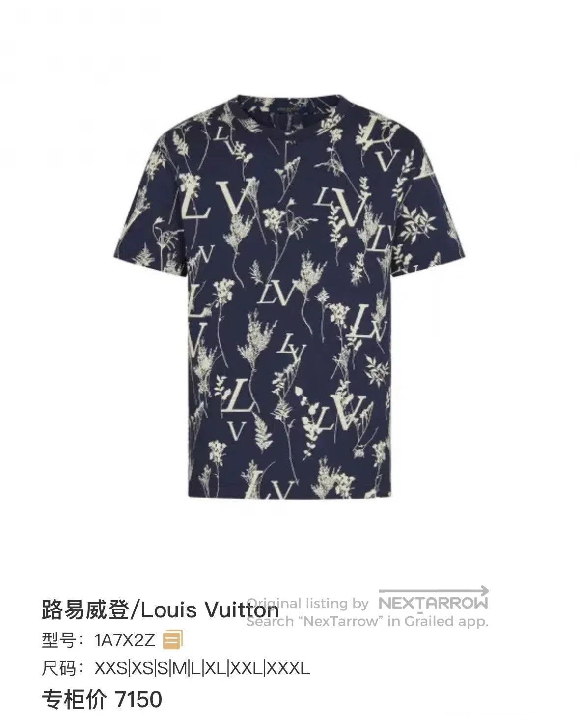 Louis Vuitton Louis Vuitton Letter Print Crewneck T. Size US M / EU 48-50 / 2 - 8 Thumbnail