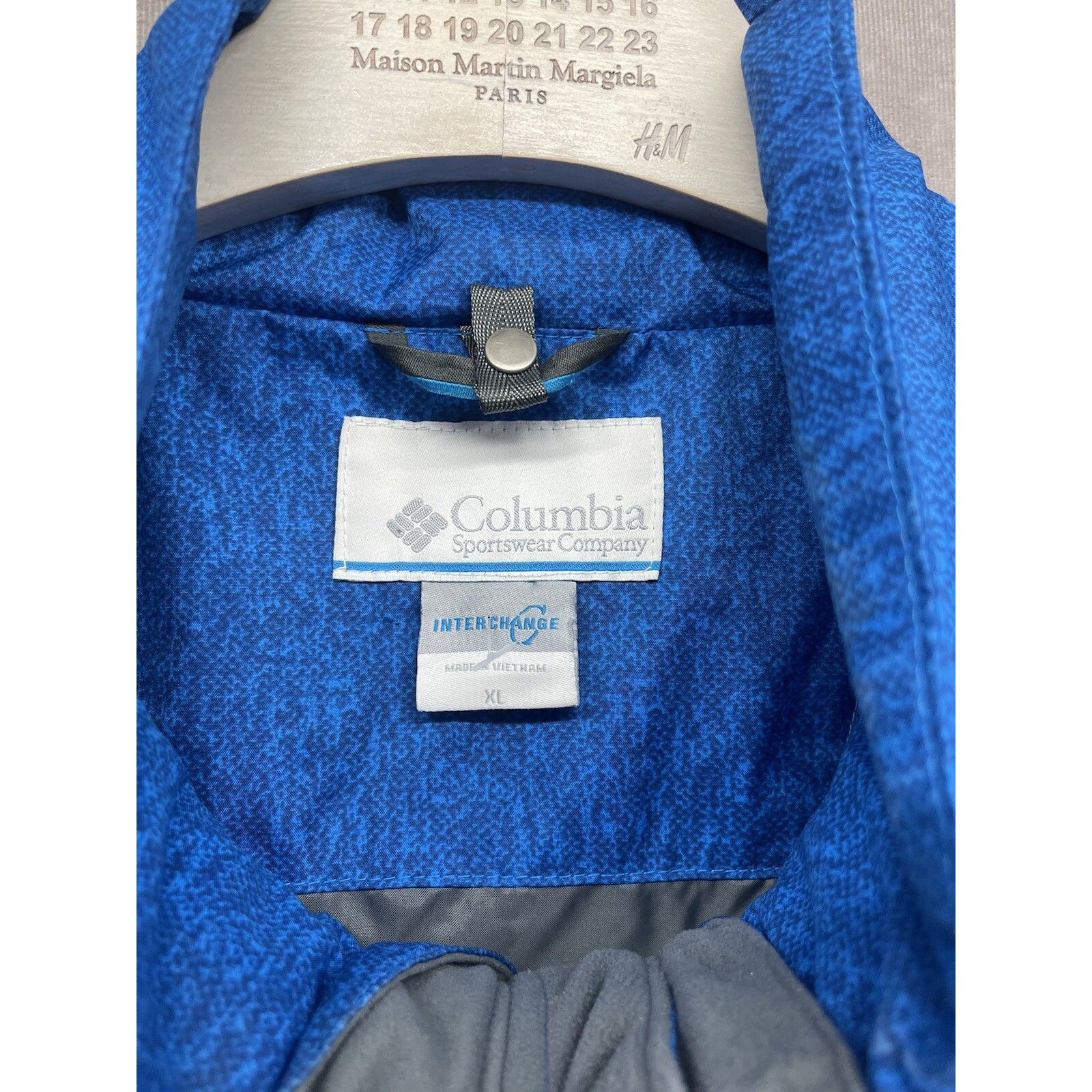 Columbia Vintage Columbia Japan Blue Camo Static Interchange Jacket S Size US XL / EU 56 / 4 - 5 Thumbnail