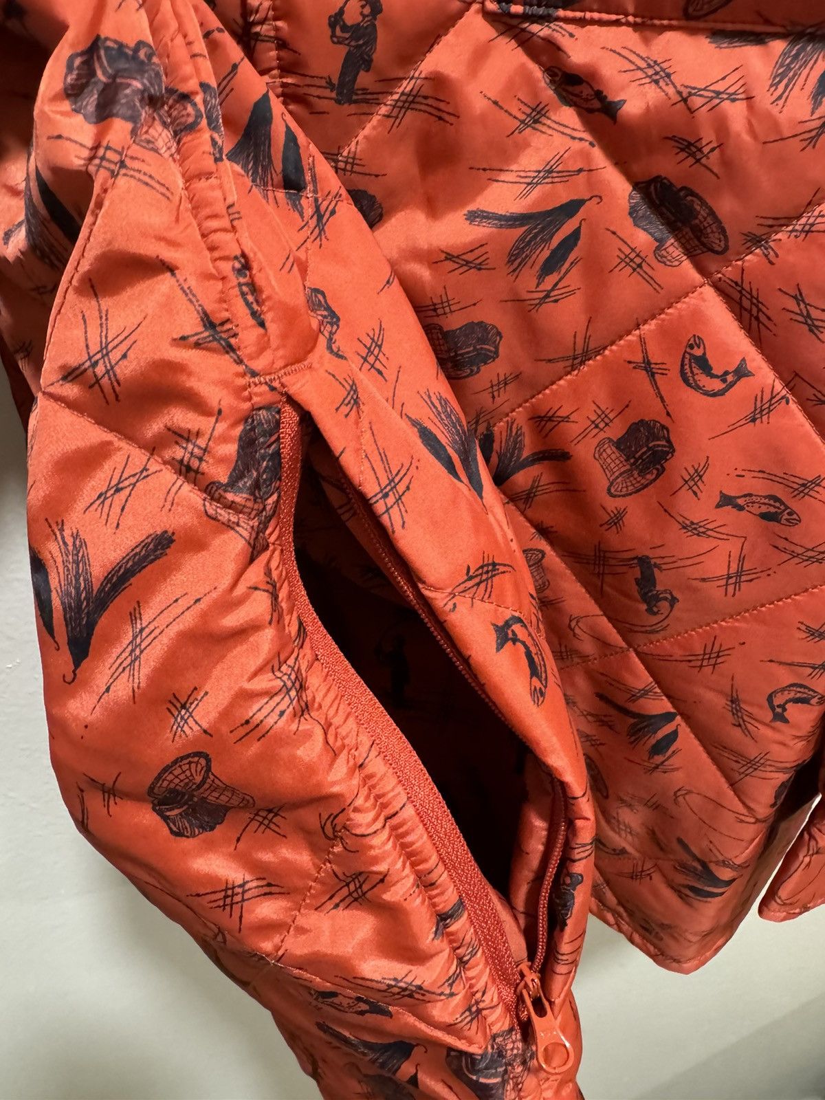 Beams Plus Beams+ QUILT SHIRT NYLON - Rust fishing print Size US XL / EU 56 / 4 - 4 Thumbnail