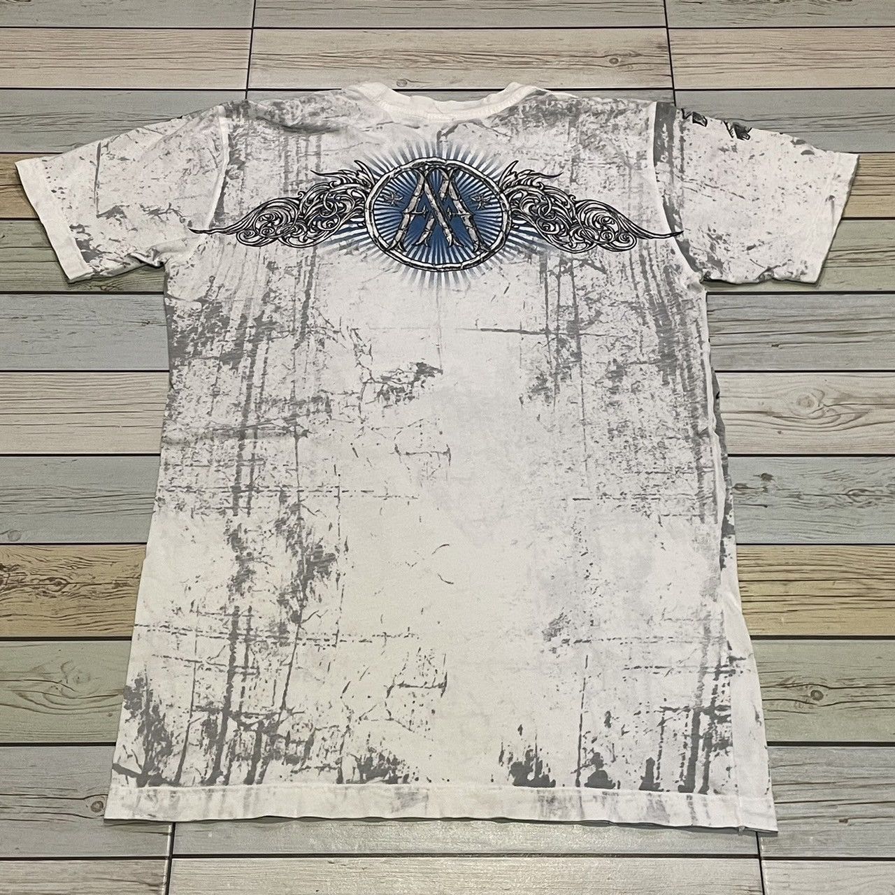 Affliction × Southpole × Tapout Rare Archaic By Affliction Wings Cross Tee Y2K Style Size US M / EU 48-50 / 2 - 3 Thumbnail