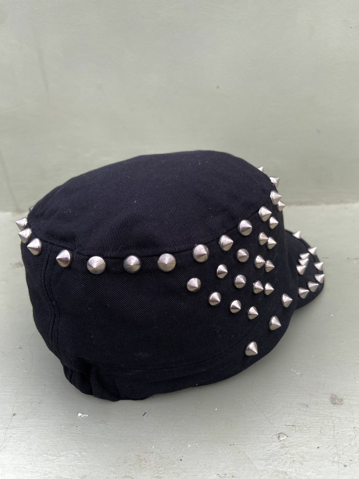 If Six Was Nine 💥BINDING OVER💥tankus punk style studded ifsix patrol hat Size ONE SIZE - 6 Thumbnail